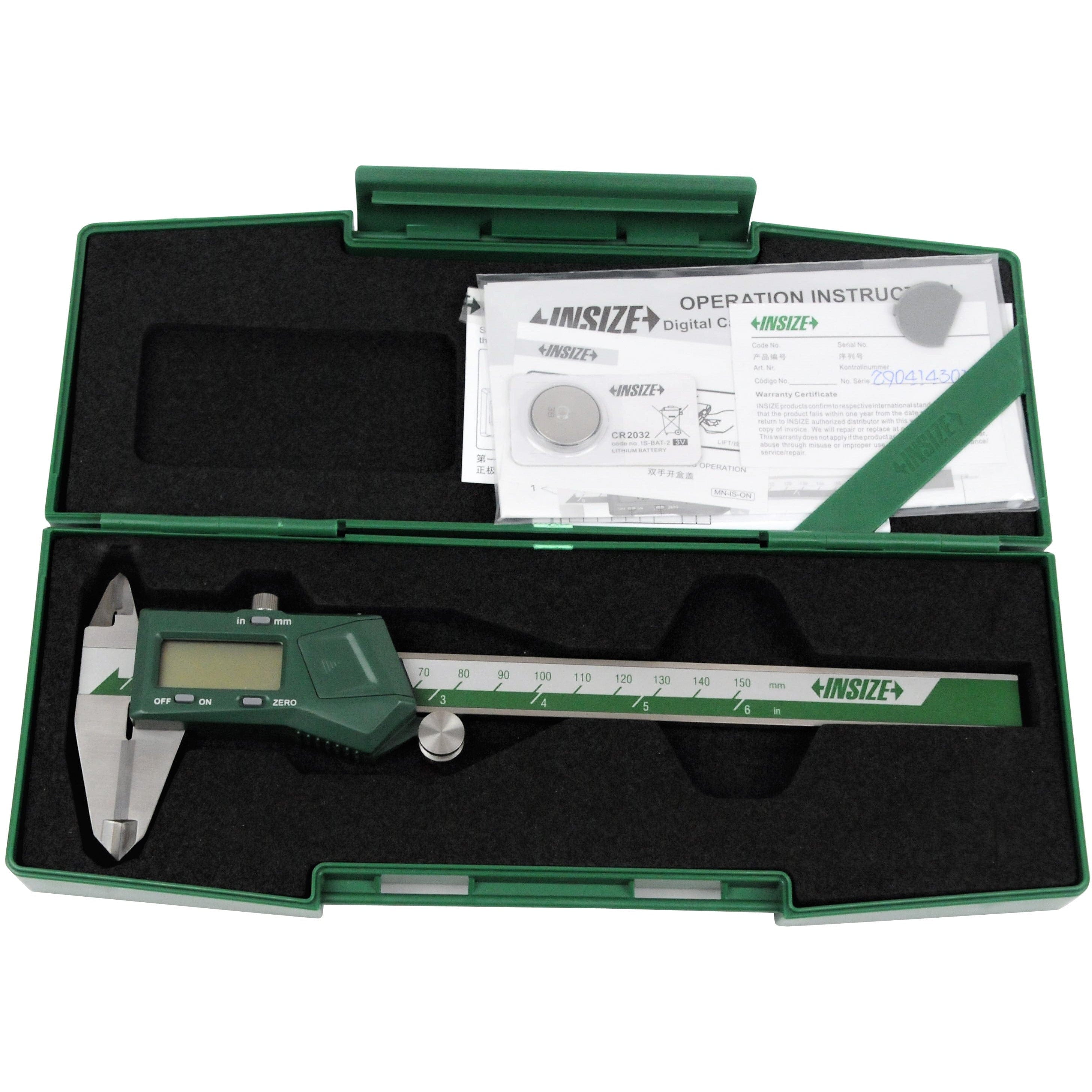INSIZE Measuring Equipment Insize Digital Caliper TCT 0-150mm/0-6" Range Series 1110-150A