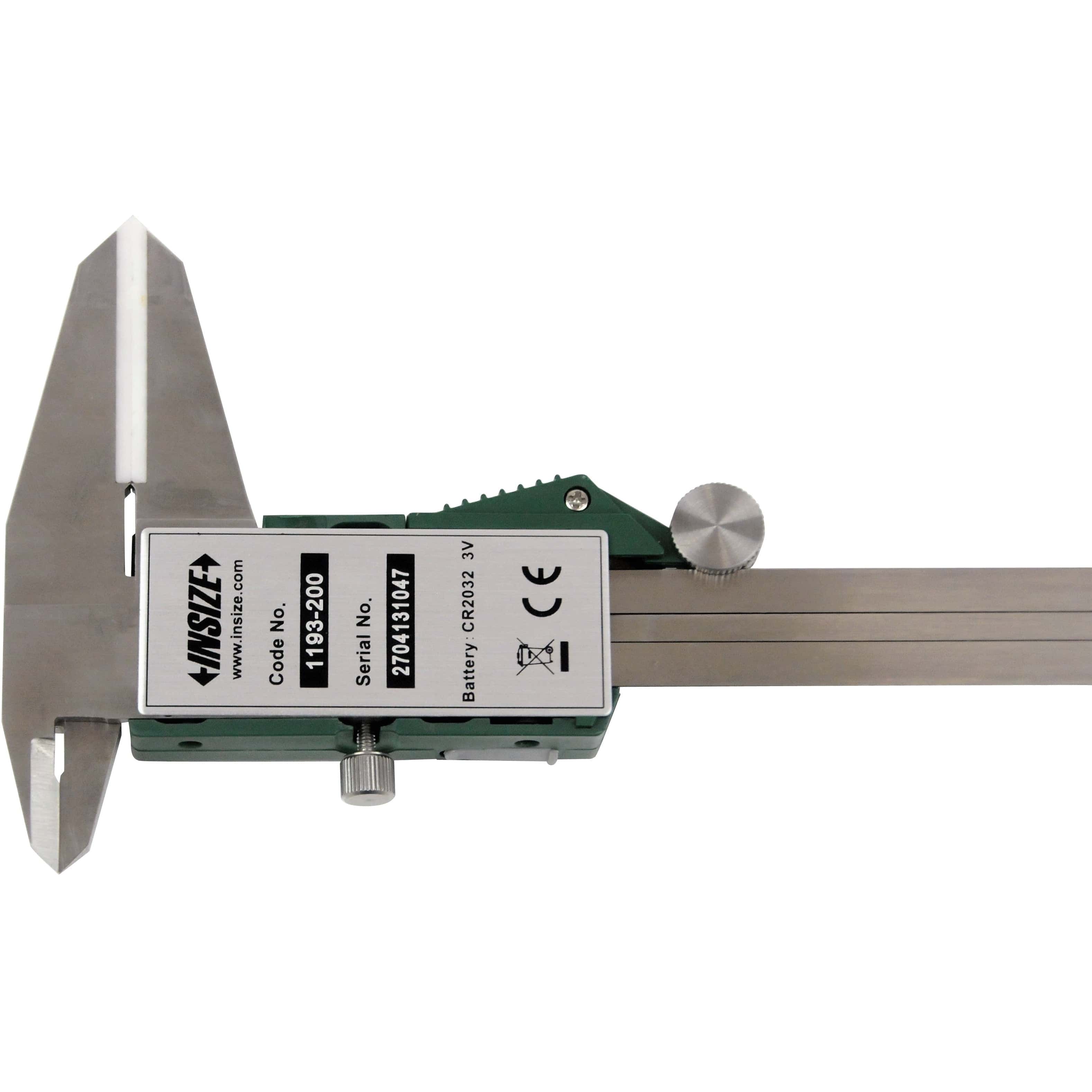 INSIZE Measuring Equipment Insize Digital Caliper With Ceramic Tipped Jaws Range Series 1193-200