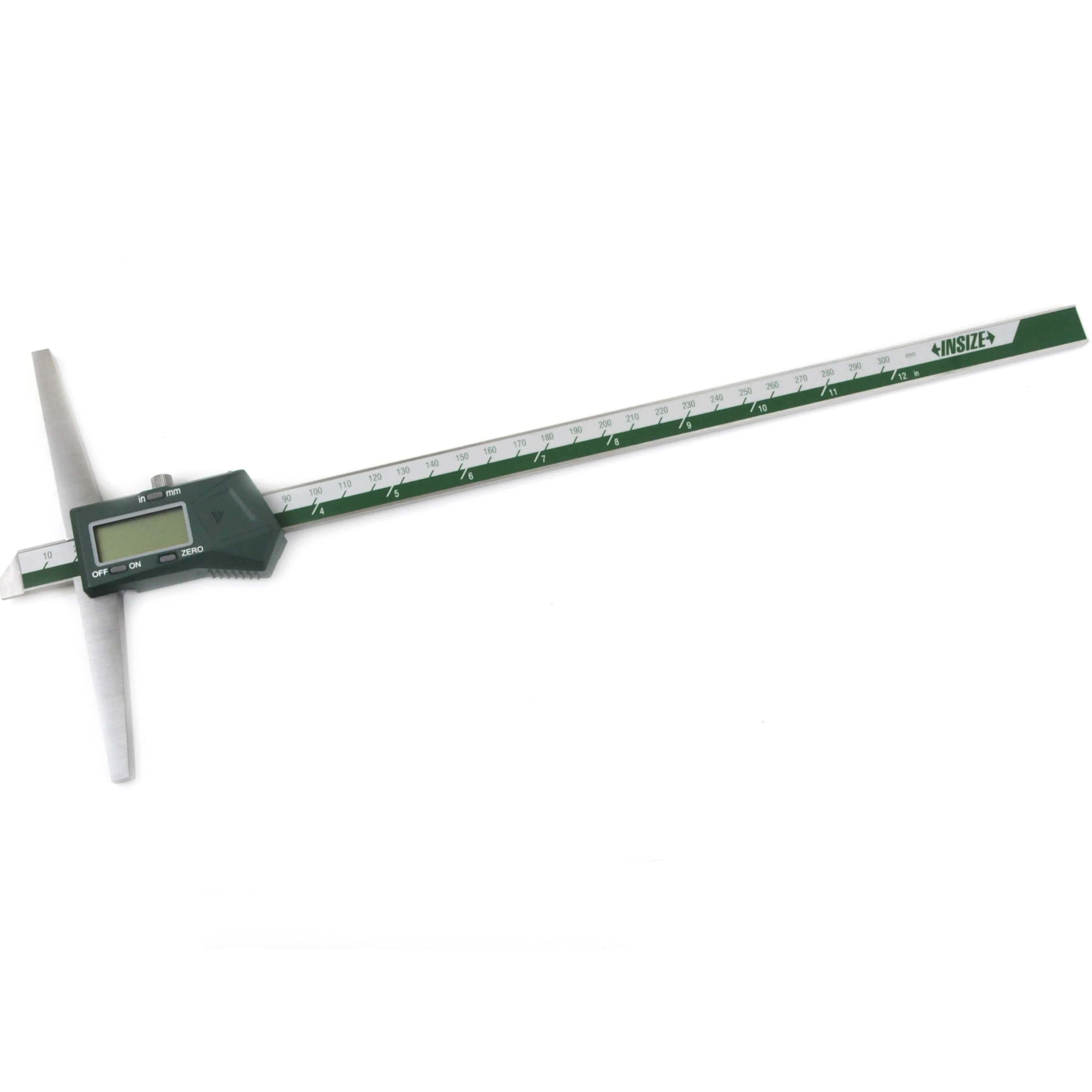INSIZE Measuring Equipment Insize Digital Depth Gauge 0-300mm/0-12" Range Series 1141-300A