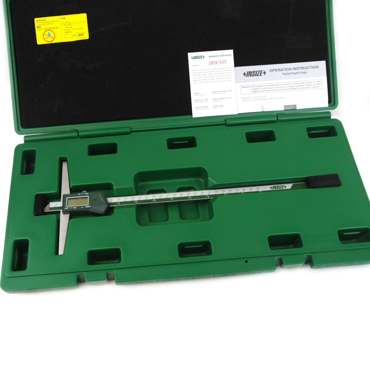 INSIZE Measuring Equipment Insize Digital Depth Gauge 0-300mm/0-12" Range Series 1141-300A
