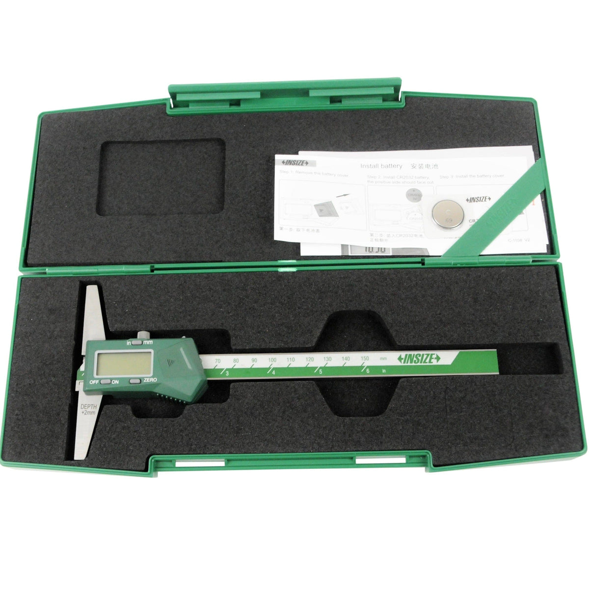 INSIZE MEASURING EQUIPMENT Insize Digital Hook Depth Gauge 0-150mm / 0-6" Range Series 1142-150A