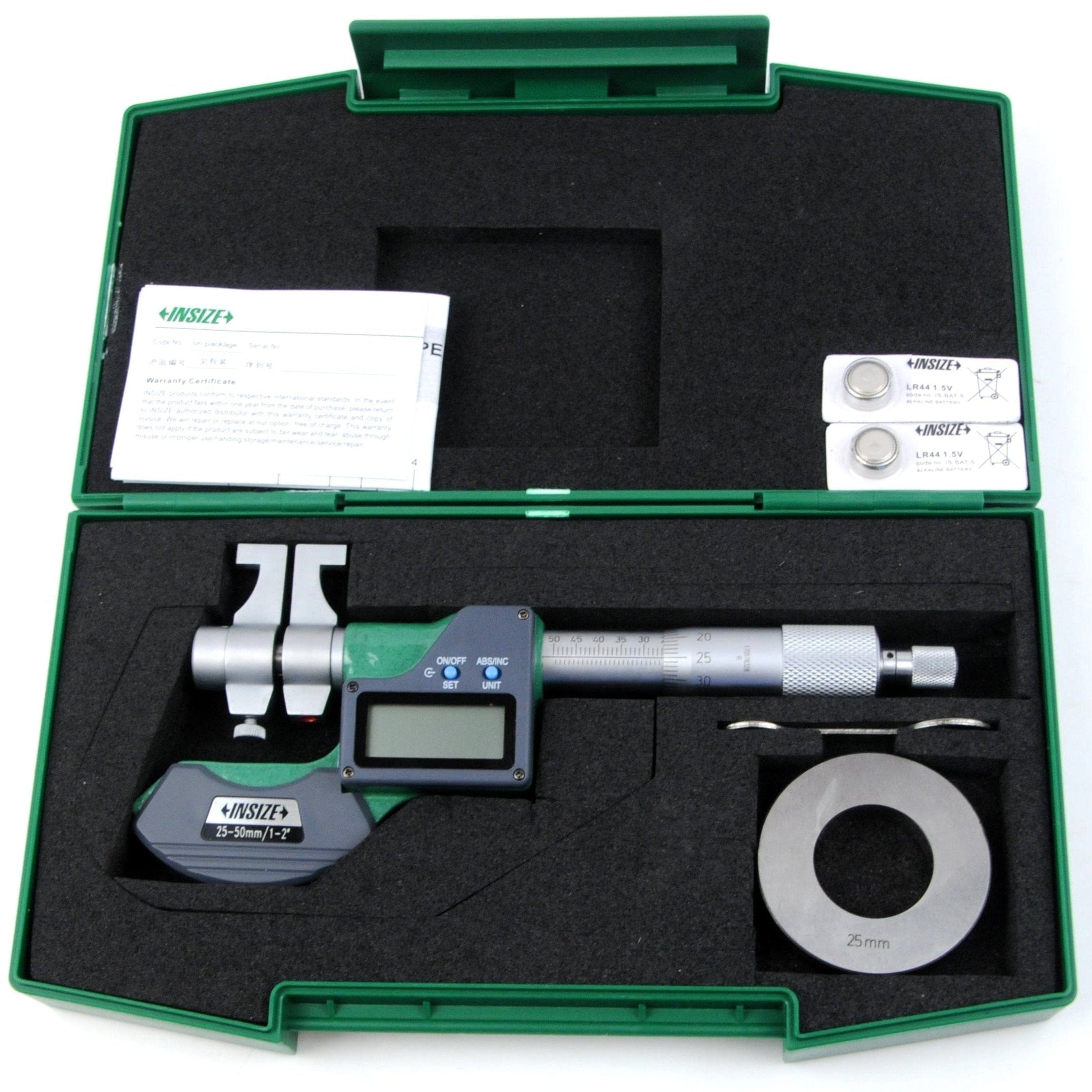INSIZE Measuring Equipment Insize Digital Inside Micrometer 25-50mm/1-2" Range Series 3520-50
