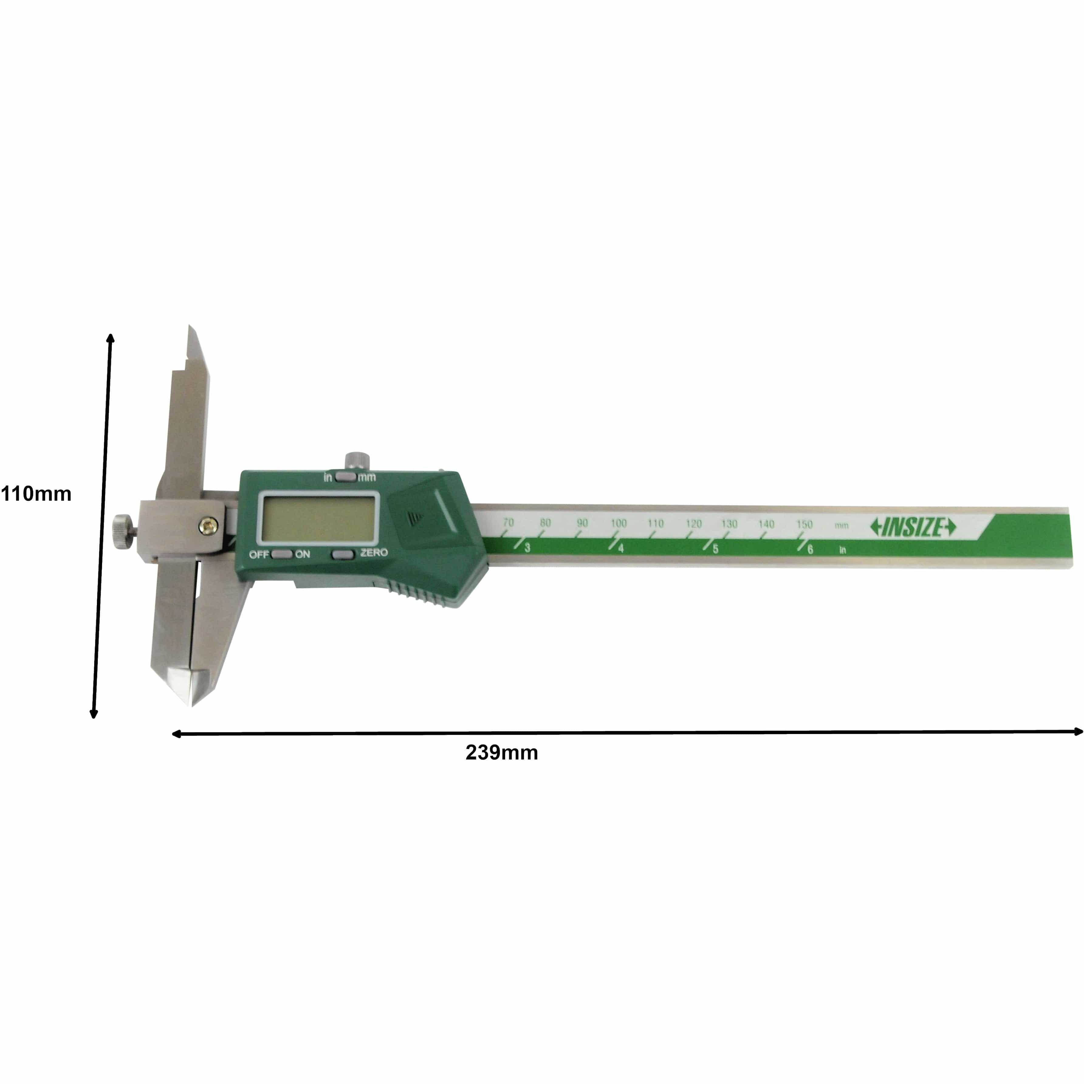 INSIZE Measuring Equipment Insize Digital Offset Caliper 0-150mm/0-6" Range Series 1186-150A