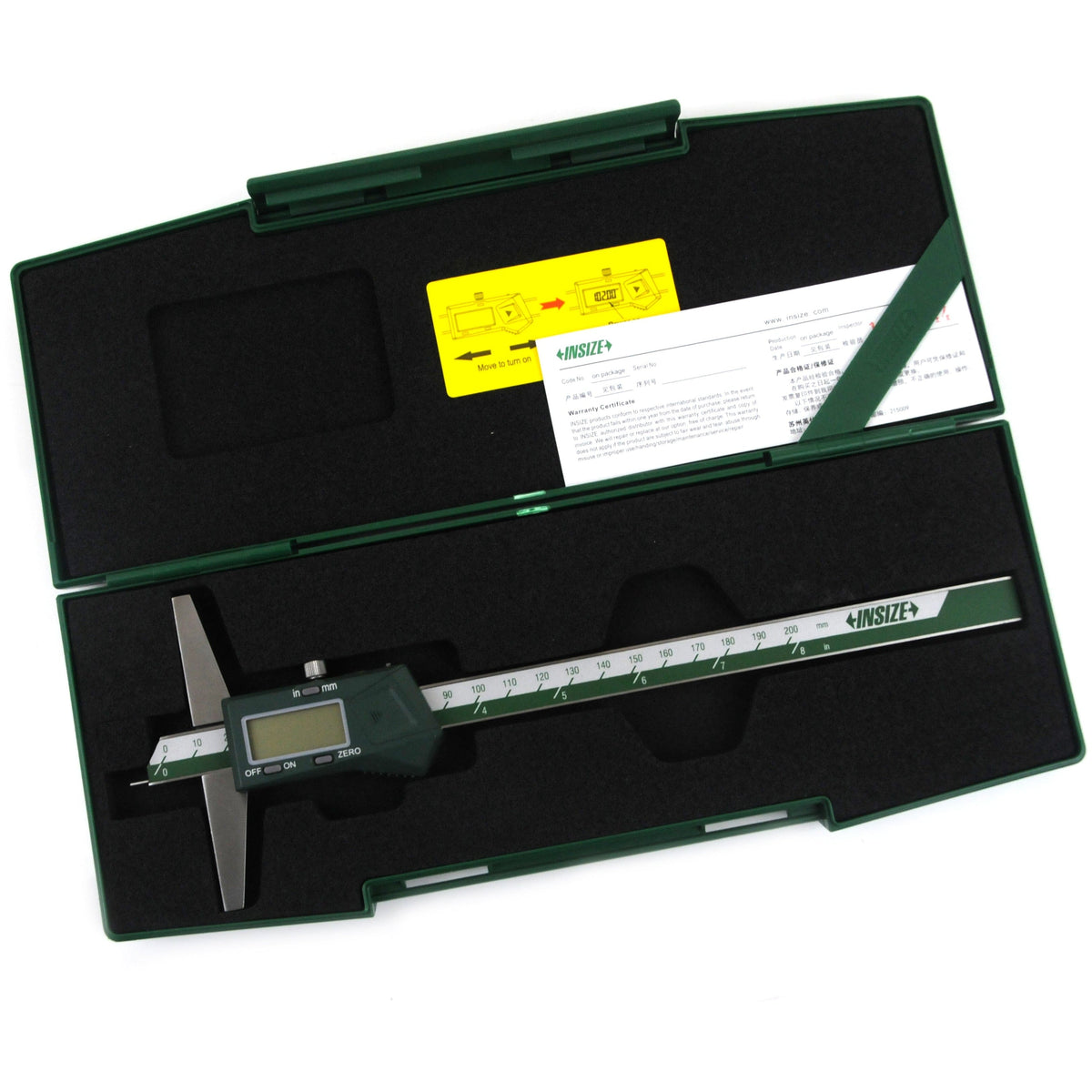 INSIZE Measuring Equipment Insize Digital Point Depth Gauge 0-200mm x 0.01mm Range Series 1143-200A