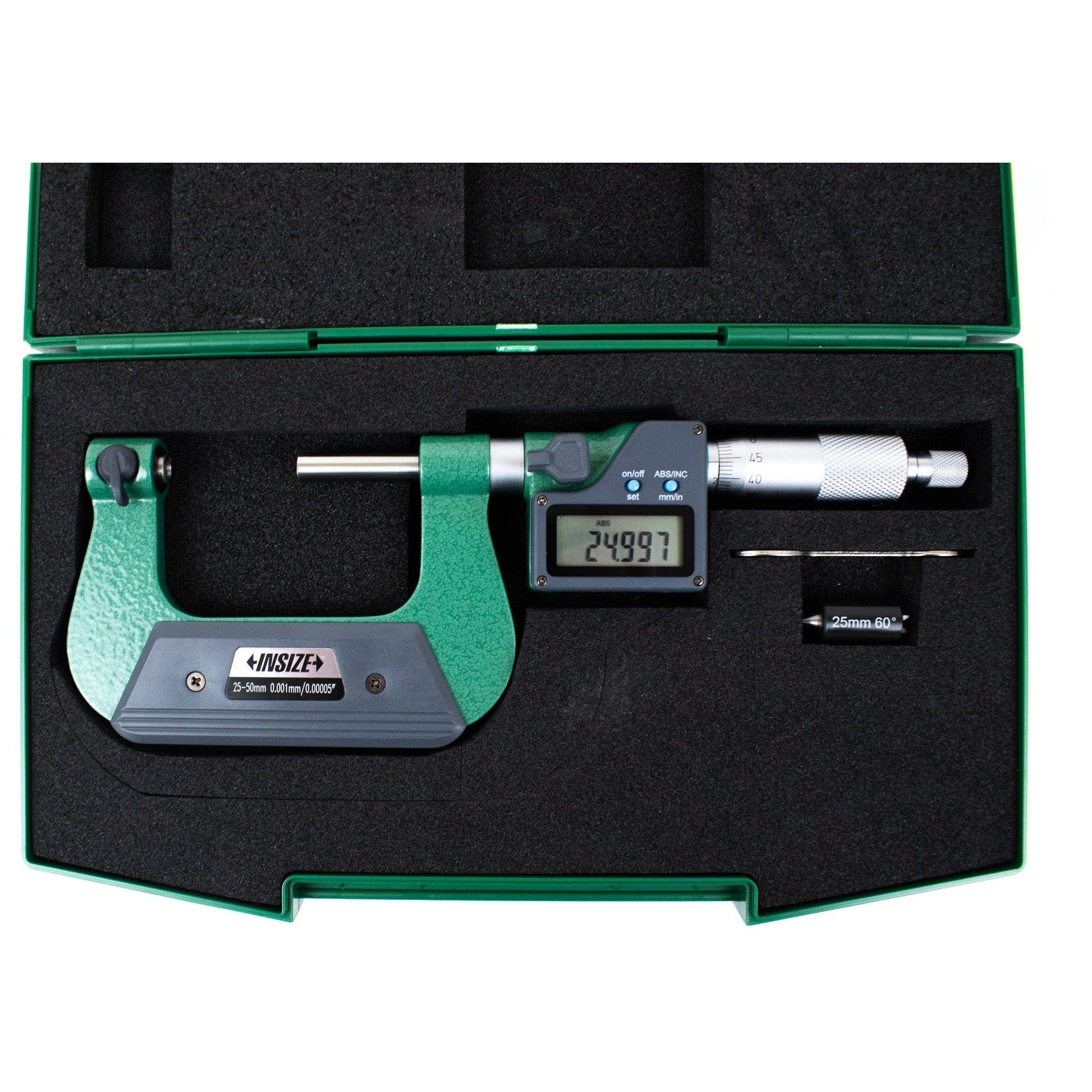 INSIZE Measuring Equipment Insize Digital Screw Thread Micrometer 25-50mm Range Series 3581-50A