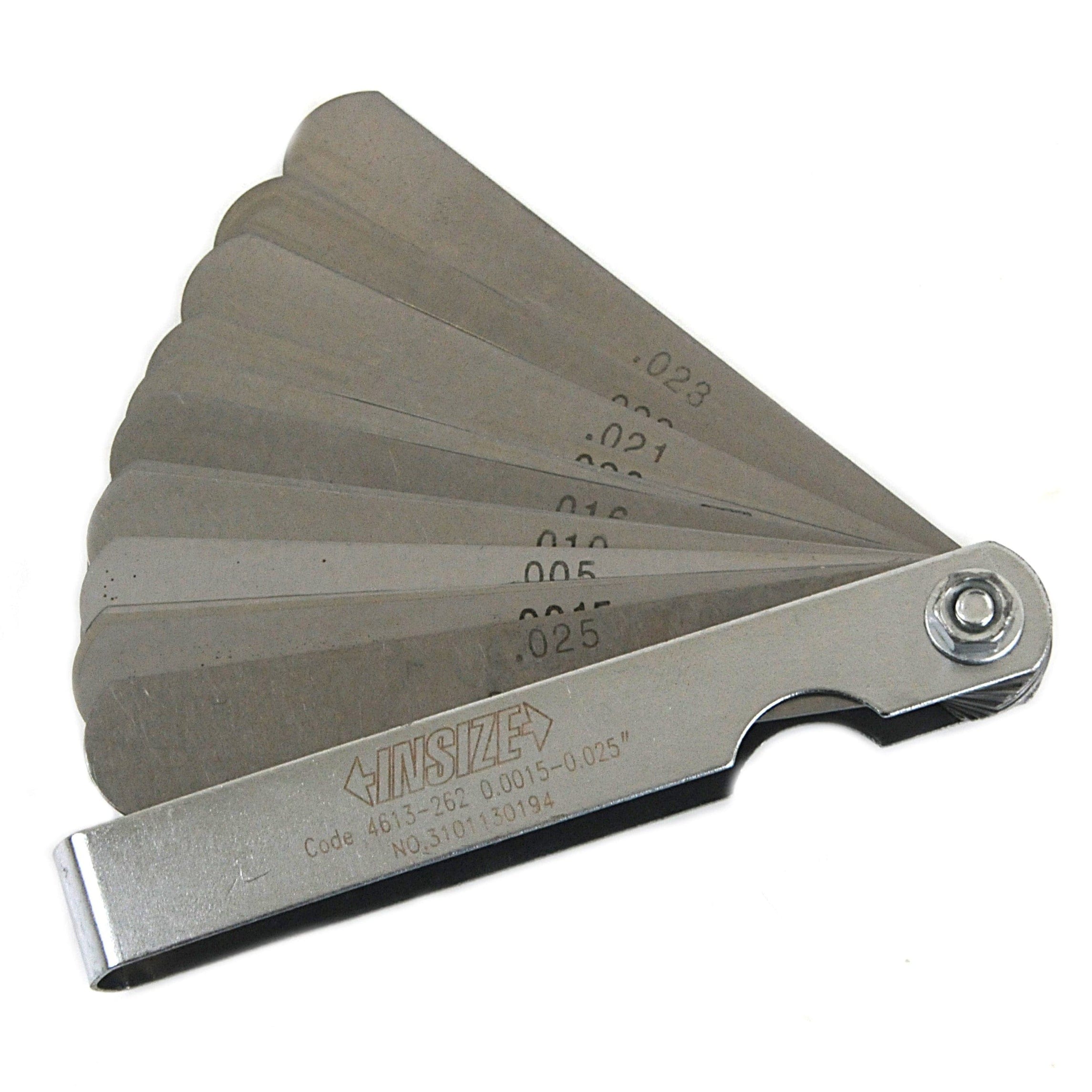 INSIZE Measuring Equipment Insize Feeler Gauge Set 0.0015-0.025" Range Series 4613-262