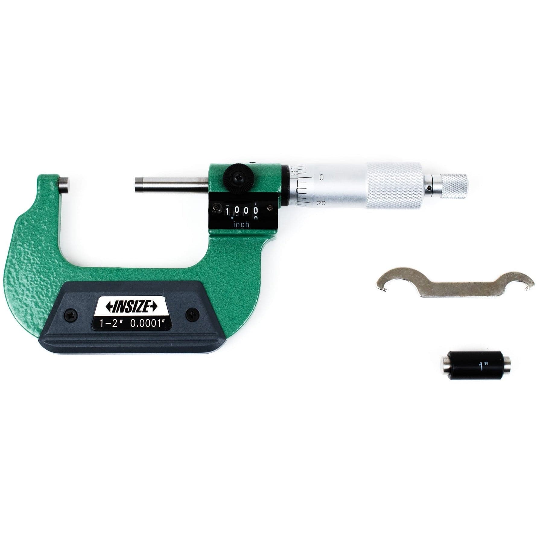 INSIZE Measuring Equipment Insize Imperial Outside Micrometer W/ Analog Counter 1-2" Range Series 3400-2