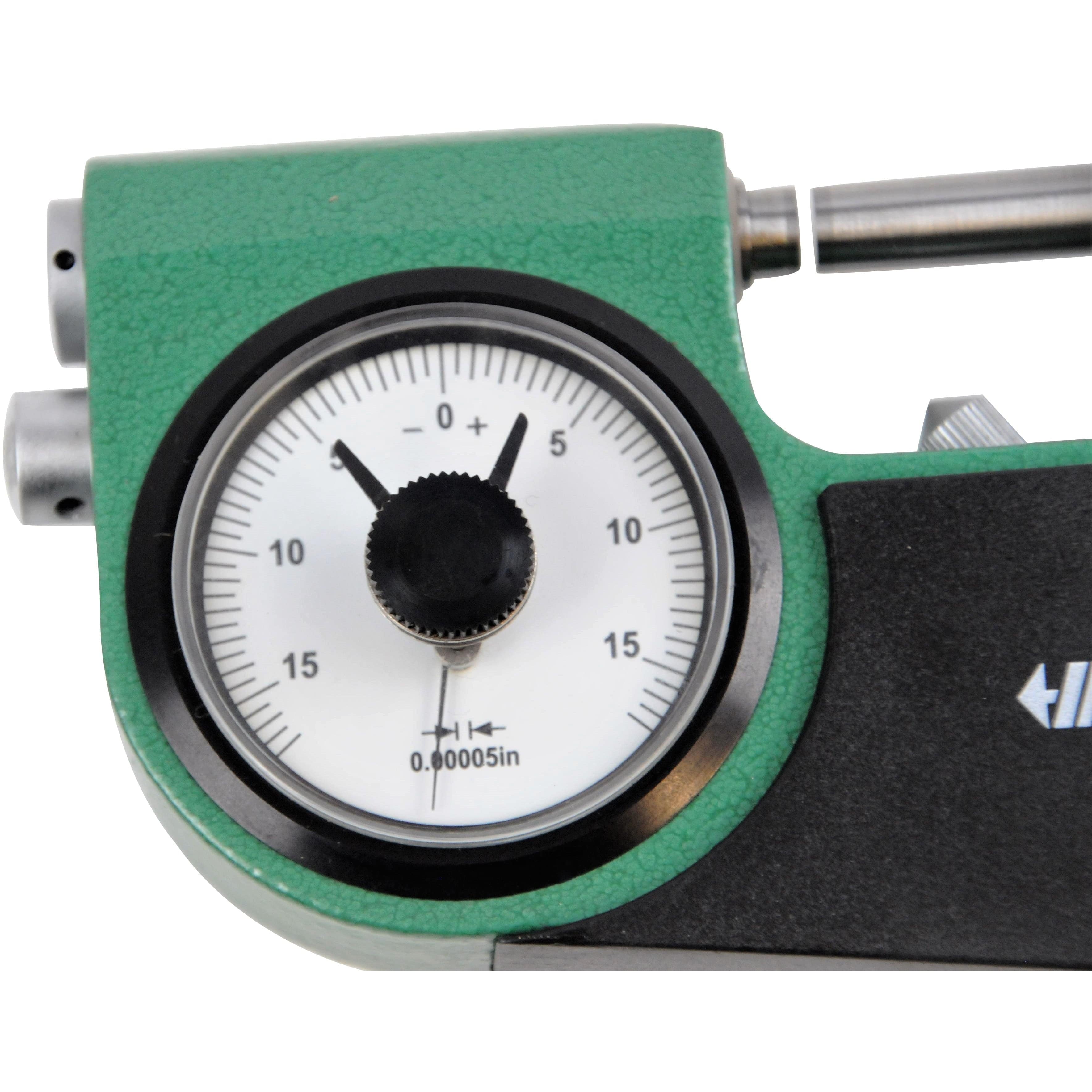 INSIZE Measuring Equipment Insize Indicating Micrometer with Support 0-1" Range Series 3332-1