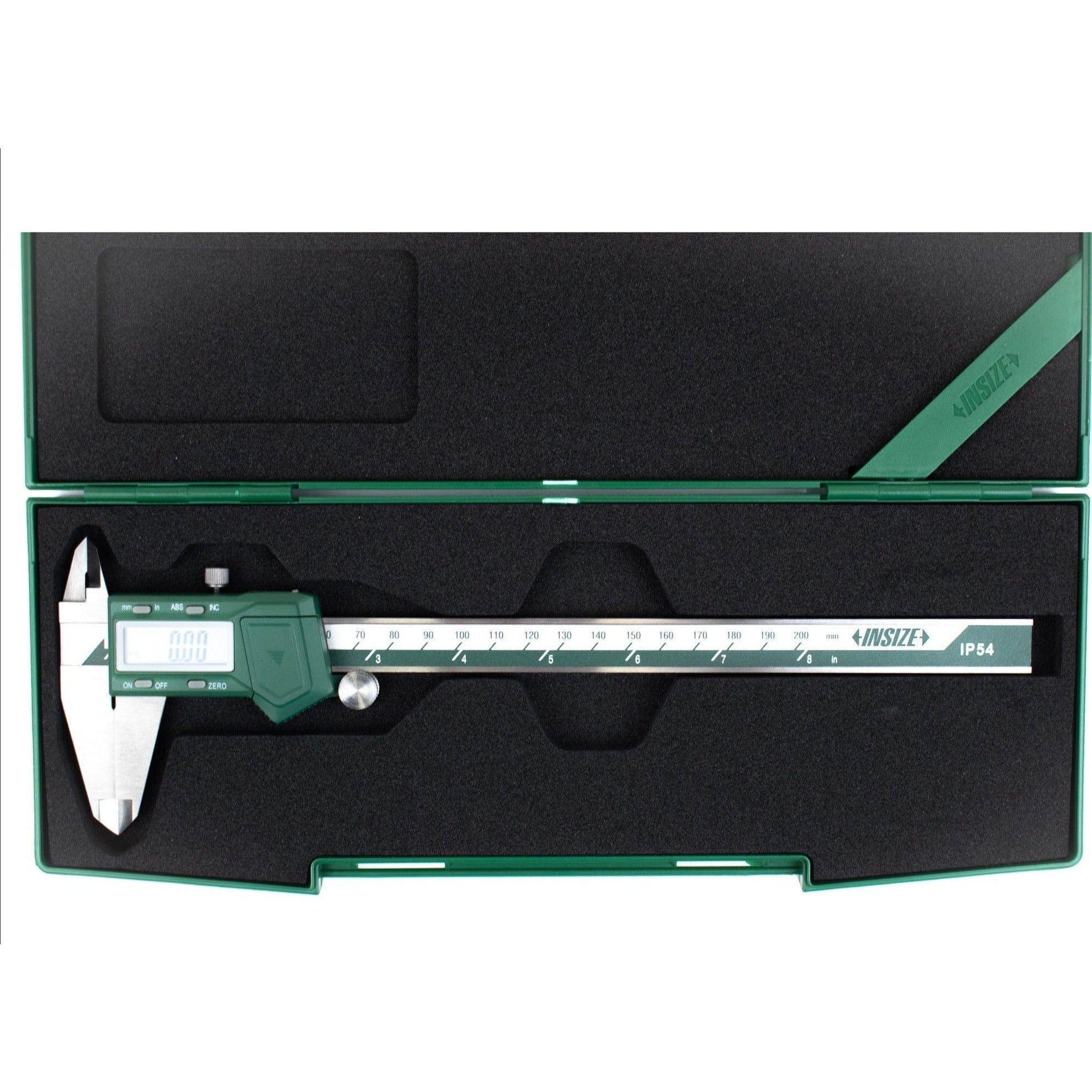 INSIZE Measuring Equipment INSIZE IP54 Digital Caliper 0-200mm/0-8" Range Series 1104-200