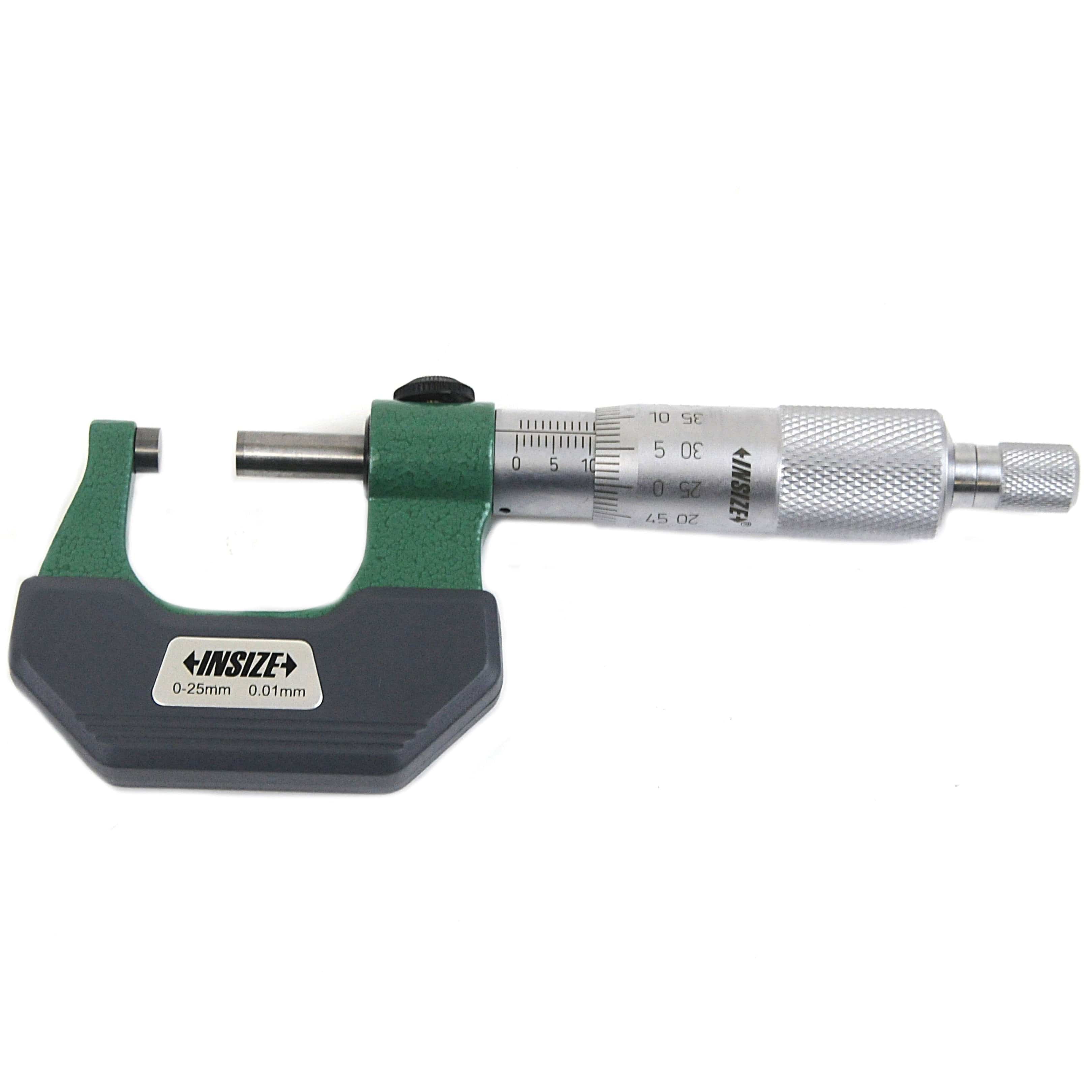 INSIZE Measuring Equipment Insize Left Hand/Right Hand Outside Micrometer 0-25mm Range Series 3236-25B