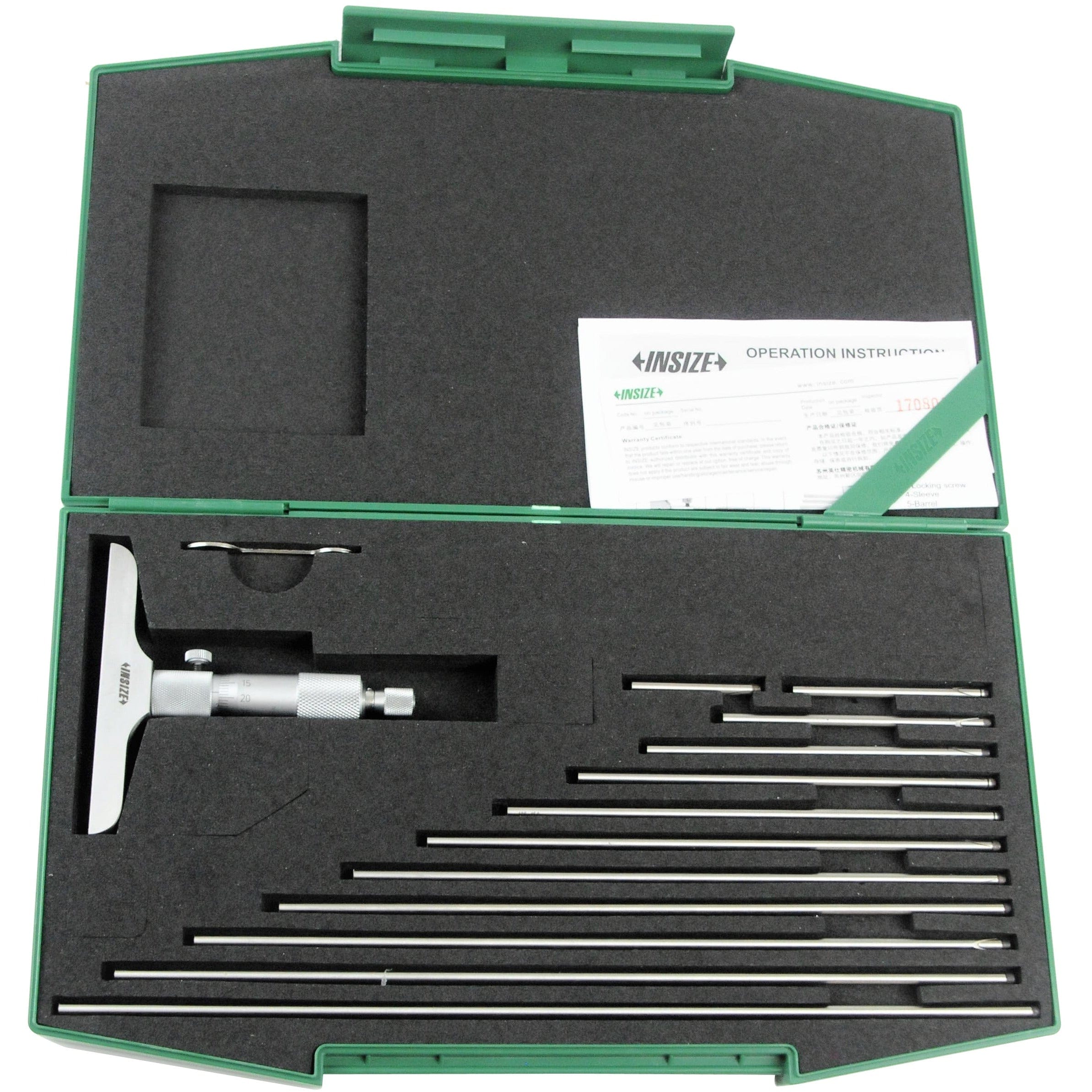 INSIZE Measuring Equipment Insize Metric Depth Micrometer 0-300mm Range Series 3240 - 300