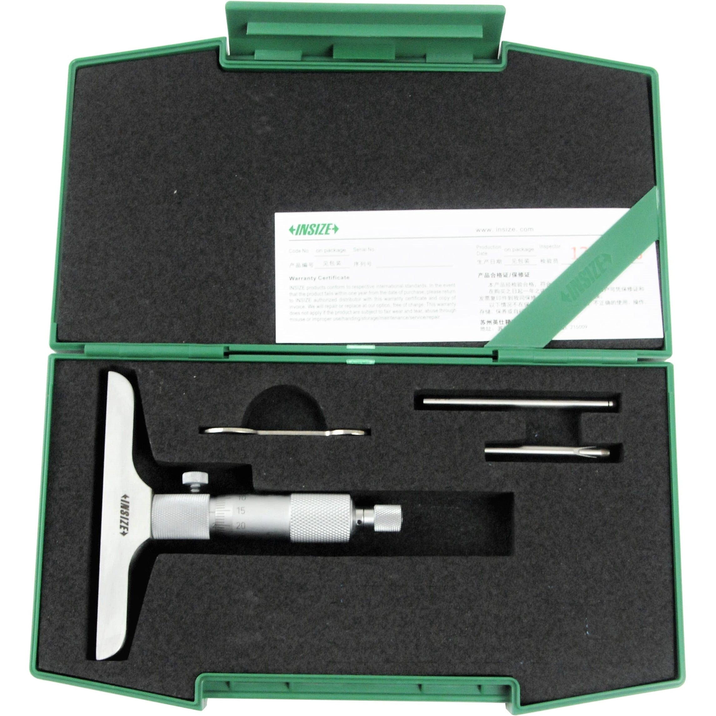 INSIZE Measuring Equipment Insize Metric Depth Micrometer 0-50mm Range Series 3240 - 50