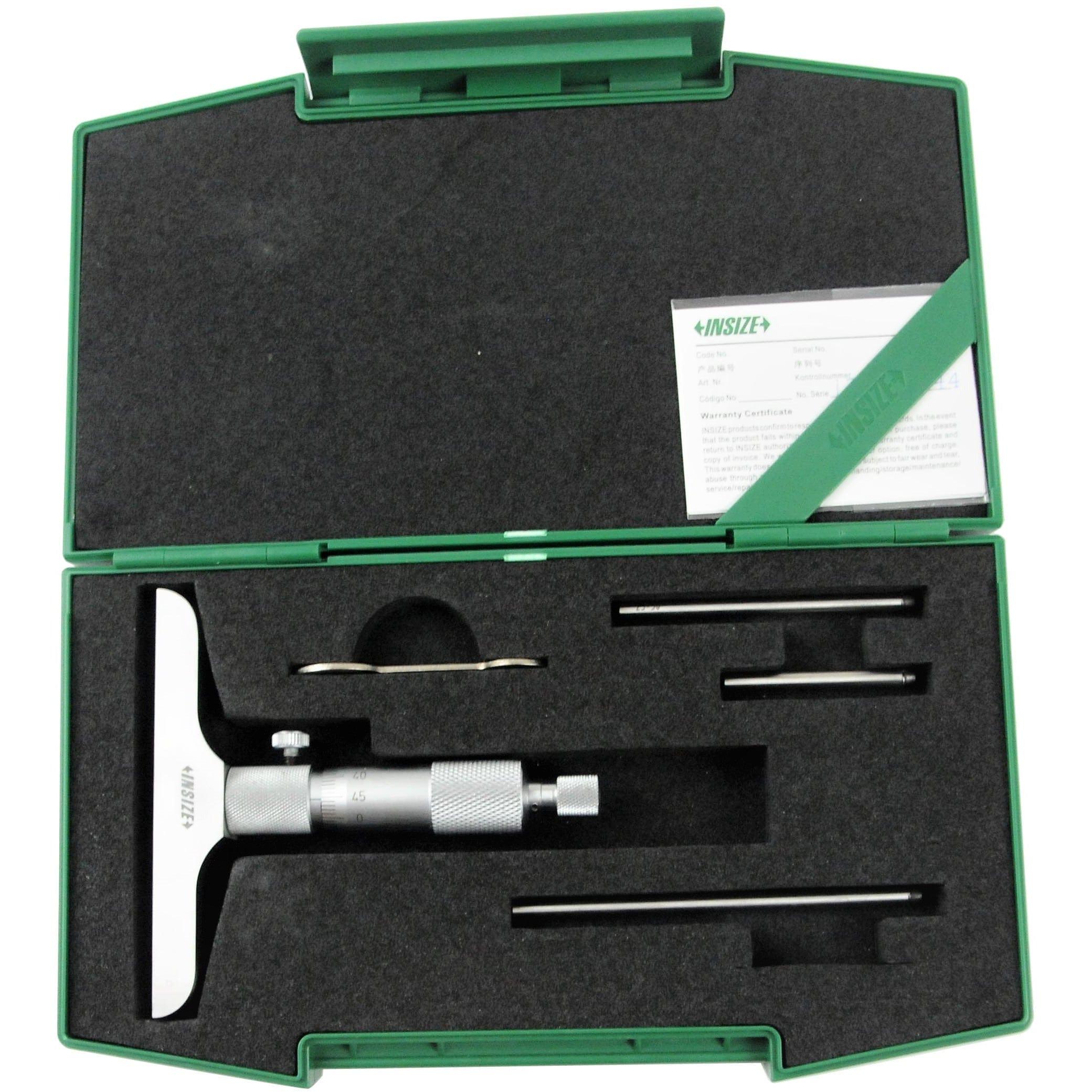 INSIZE Measuring Equipment Insize Metric Depth Micrometer 0-75mm Range Series 3240 - 75