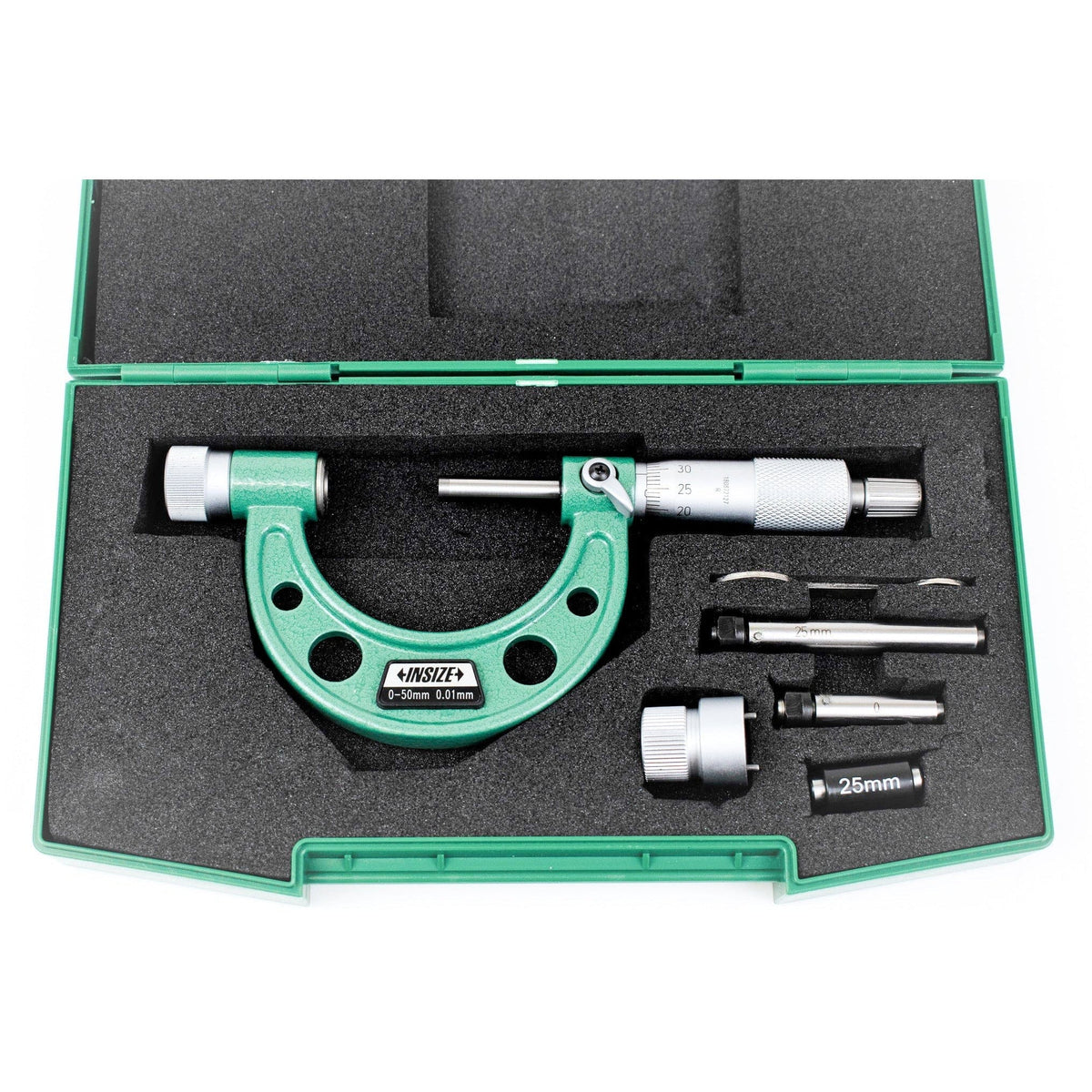 INSIZE Measuring Equipment Insize Metric Outside Micrometer 0-50mm Range Series 3206-50A