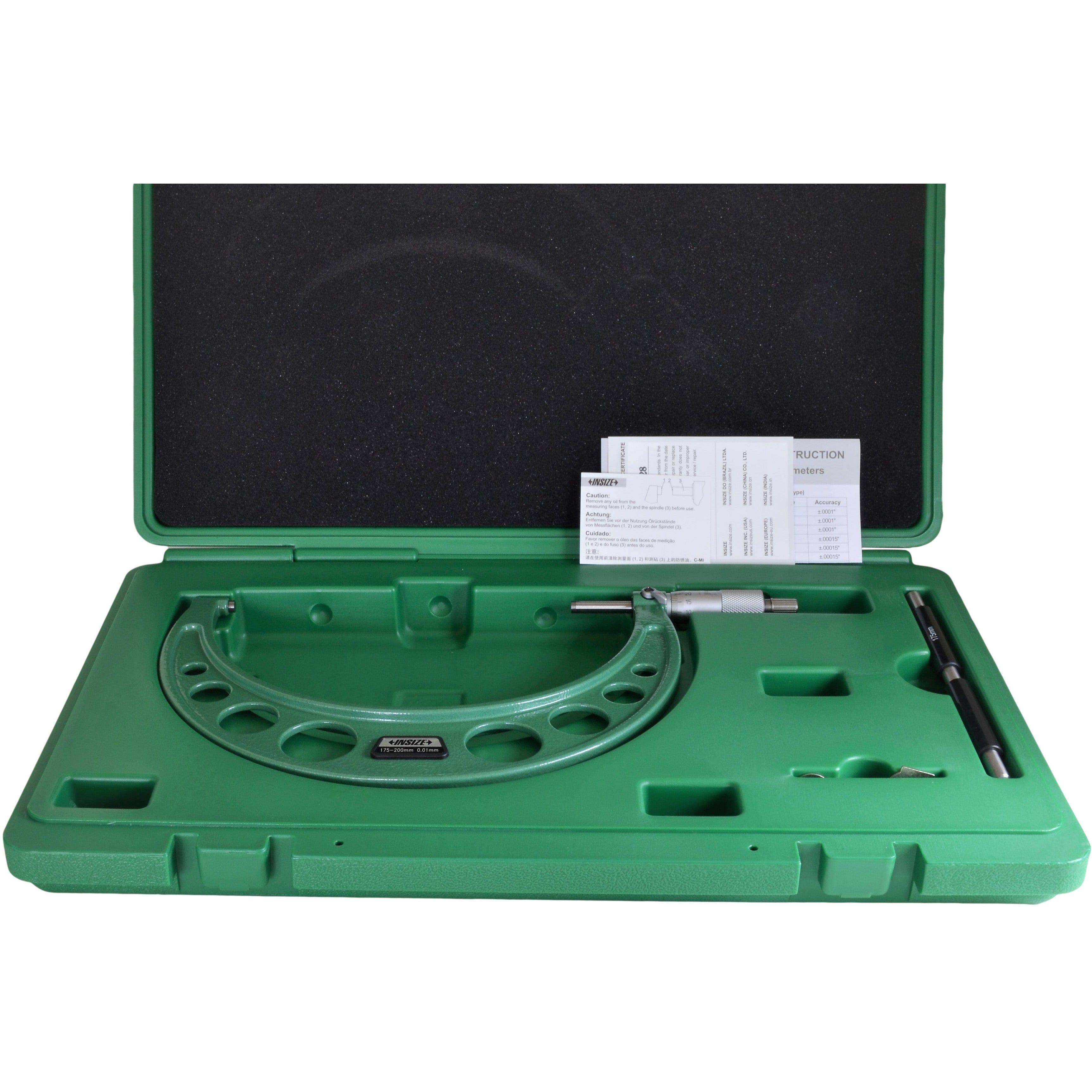 INSIZE Measuring Equipment Insize Metric Outside Micrometer 175-200mm Range Series 3203-200A