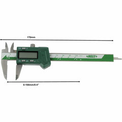 INSIZE Measuring Equipment Insize Mini Digital Caliper 0-100mm/0-4" Range Series 1111-100A