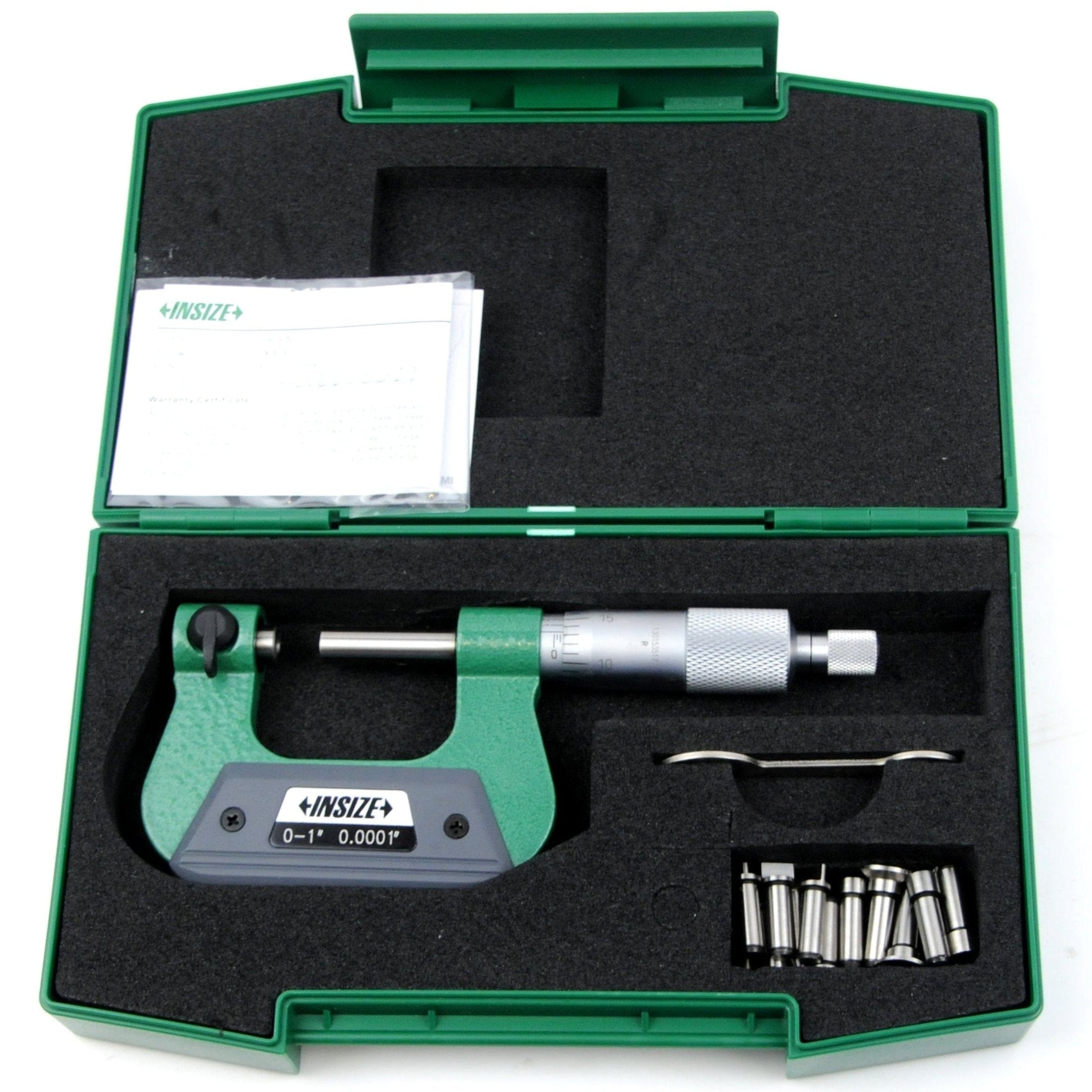 INSIZE Measuring Equipment Insize Non-Rotating Micrometer with Anvil/spindle tips 0-1" Range Series 3280-1