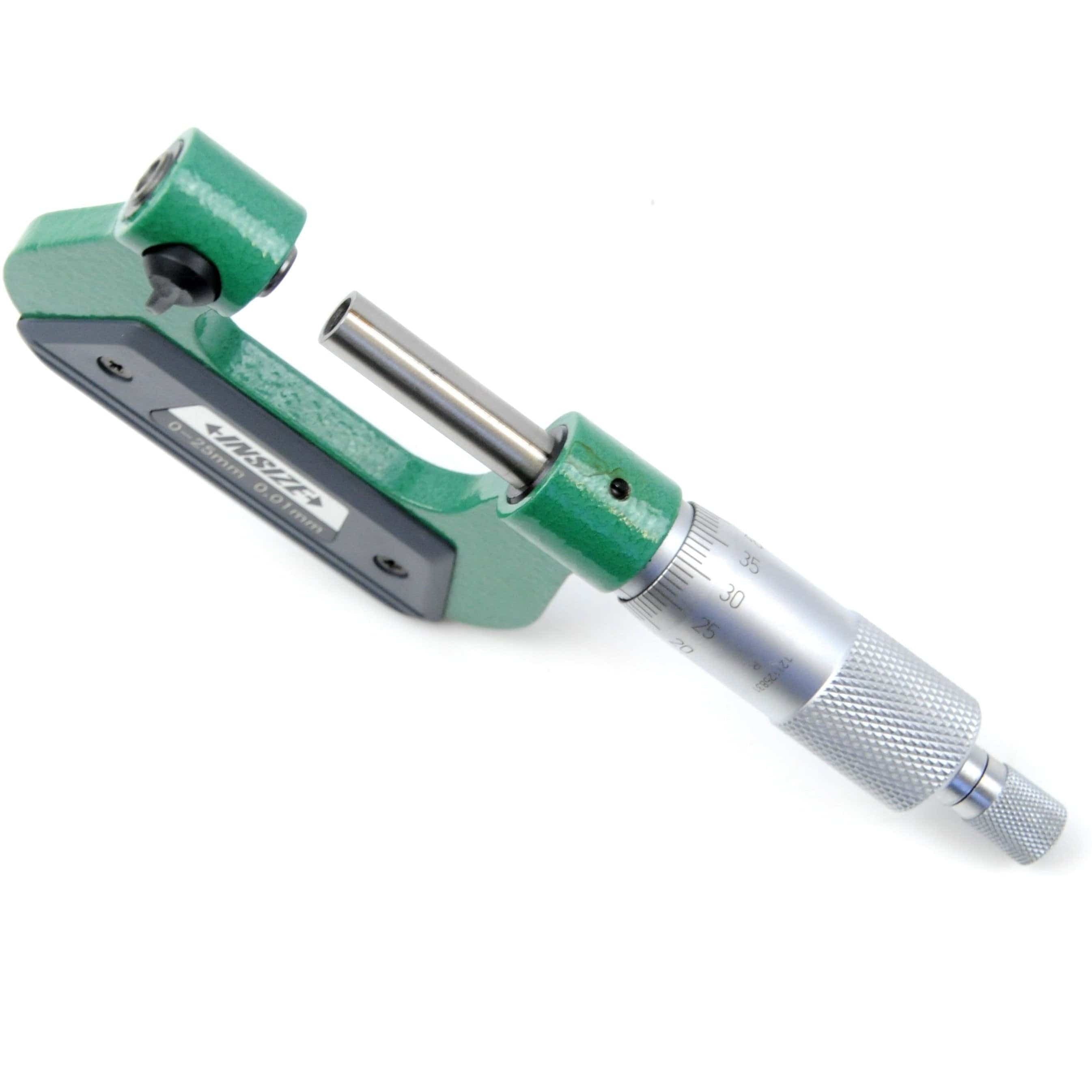 INSIZE Measuring Equipment Insize Non-Rotating Micrometer with Anvil/spindle tips 0-25mm Range Series 3280-25A