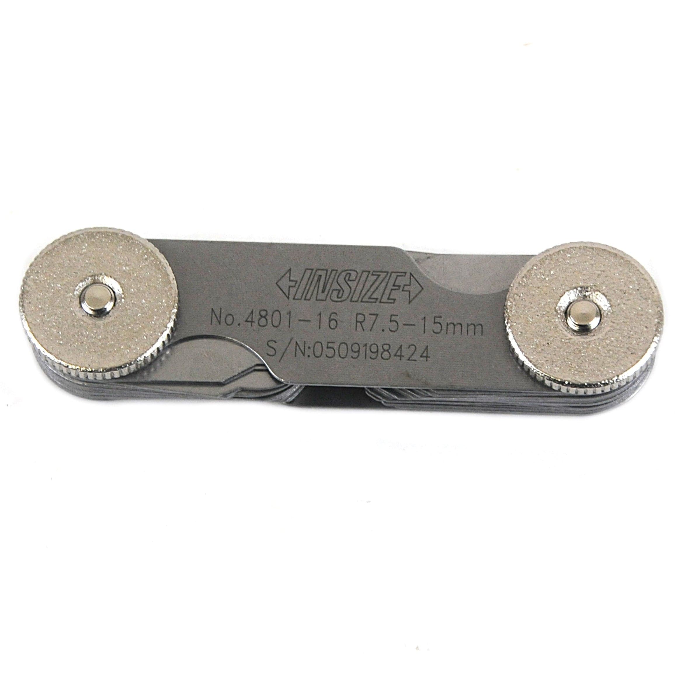 INSIZE Measuring Equipment Insize Radius Gauge Set 7.5-15mm Range Series 4801-16