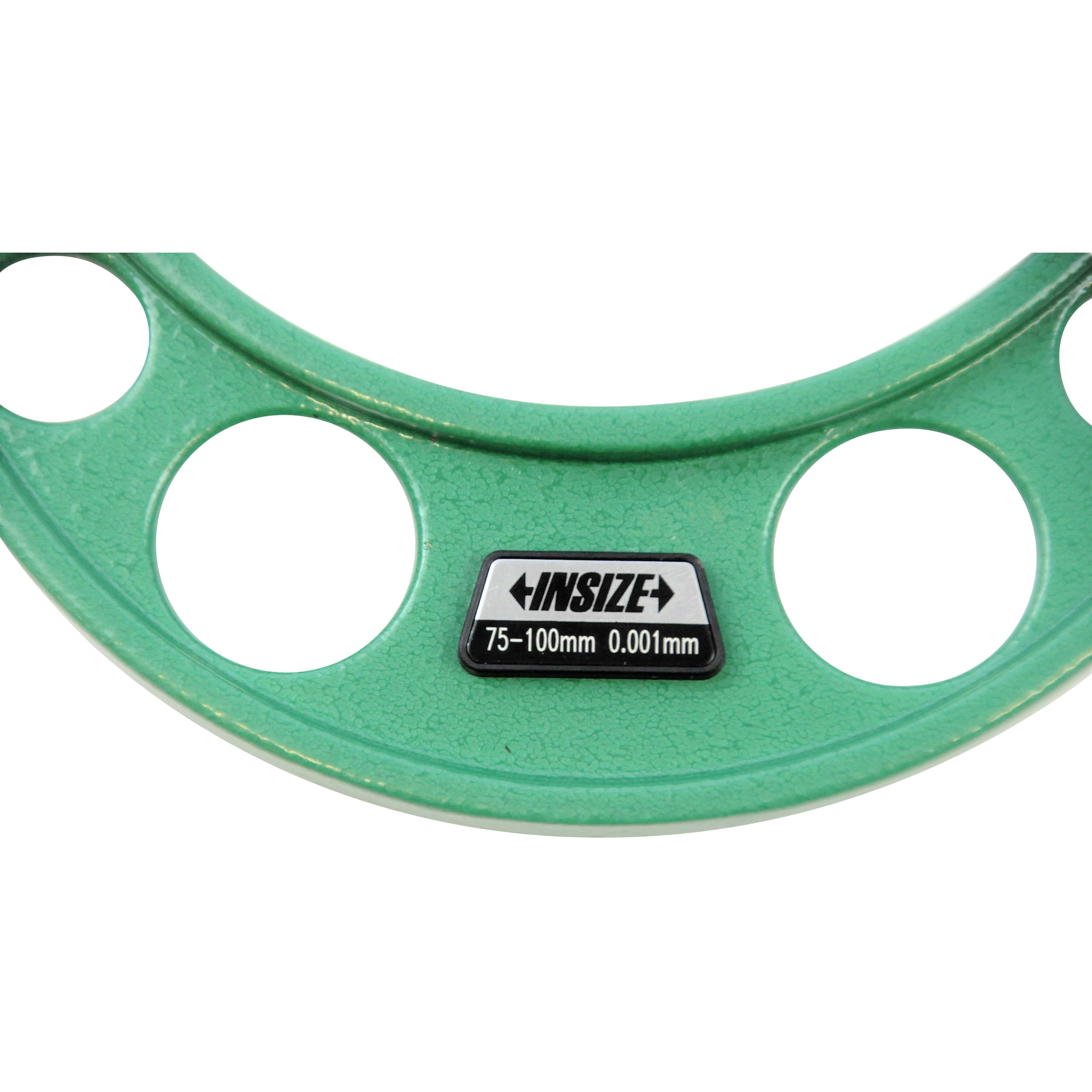 INSIZE Measuring Equipment Insize Ratchet Stop Type Outside Micrometer 75-100mm Range Series 3210-100A