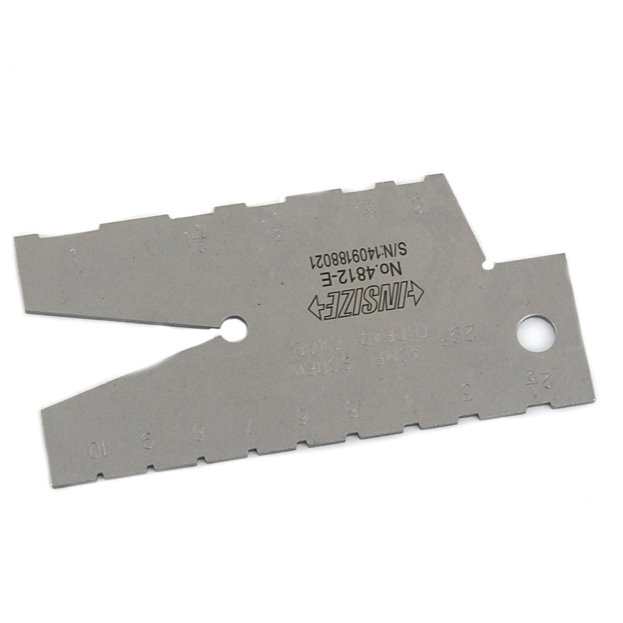 INSIZE Measuring Equipment Insize Thread Angle Gauge 1-10TPI Range Series 4812-E