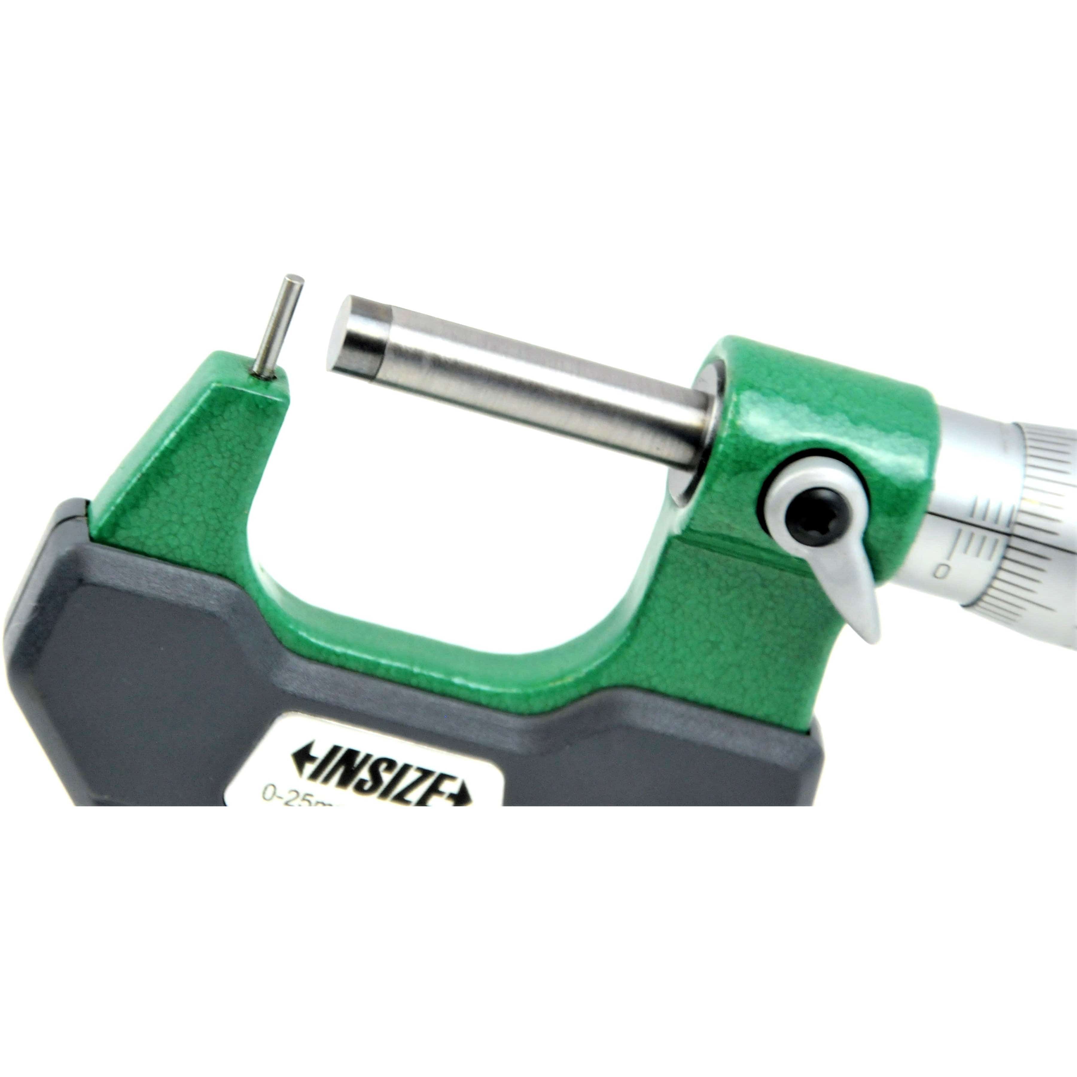 INSIZE Measuring Equipment Insize Type A Cylindrical Anvil Tube Micrometer 0-25mm Range Series 3261-25A