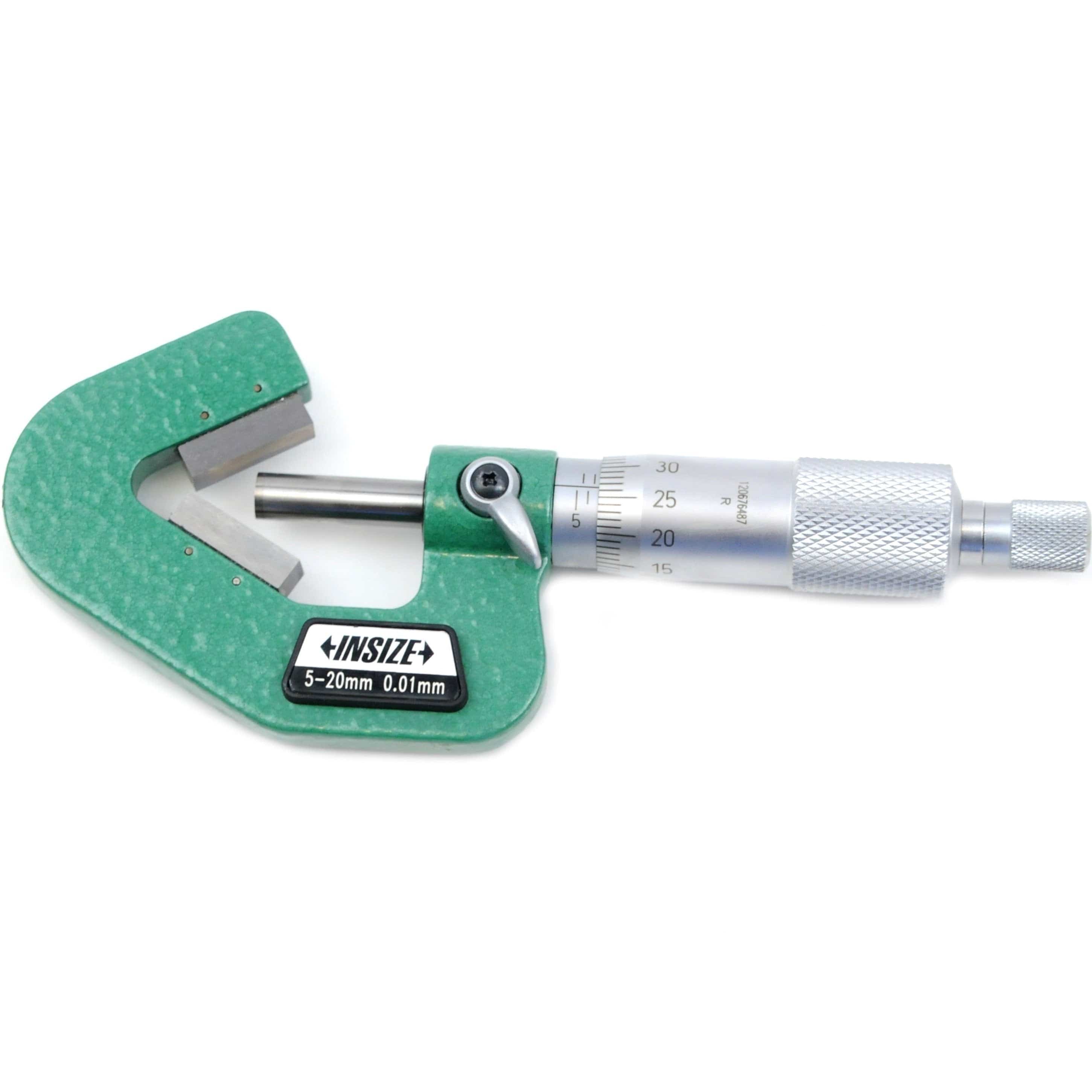 INSIZE Measuring Equipment Insize V Shape Anvil Micrometer 5-20mm Range Series 3290-203A
