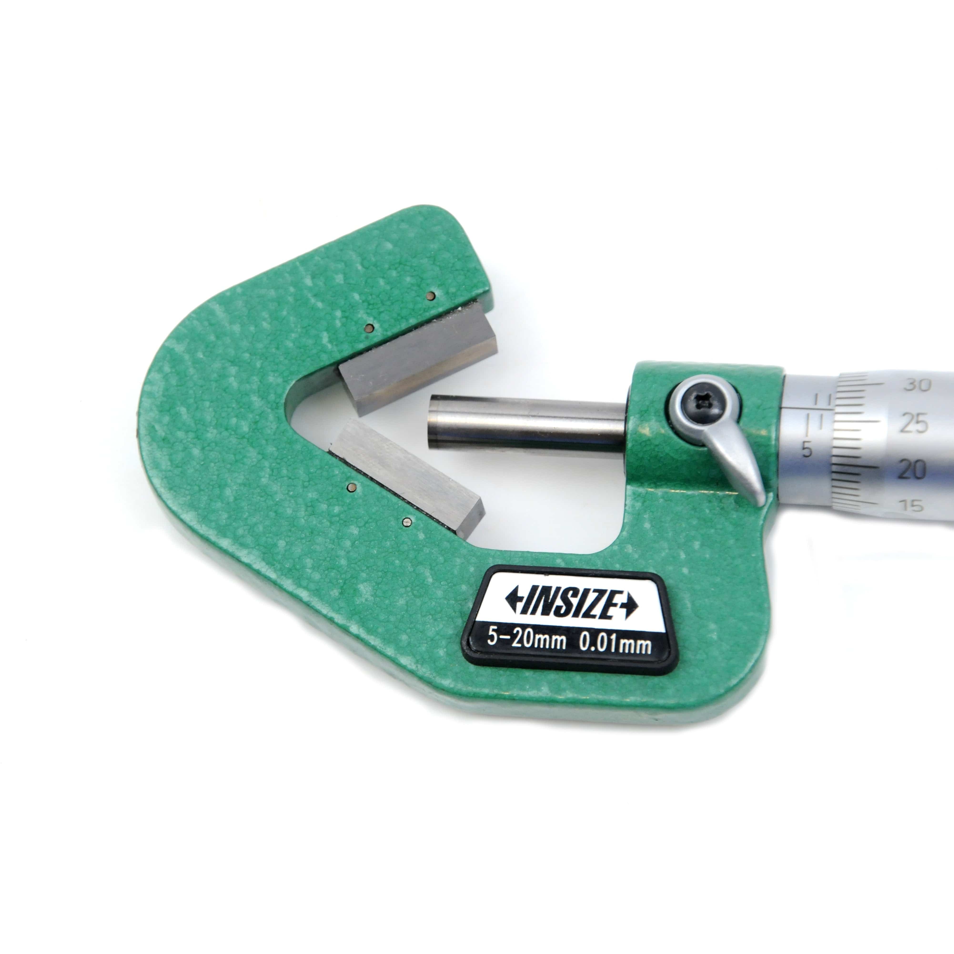 INSIZE Measuring Equipment Insize V Shape Anvil Micrometer 5-20mm Range Series 3290-203A
