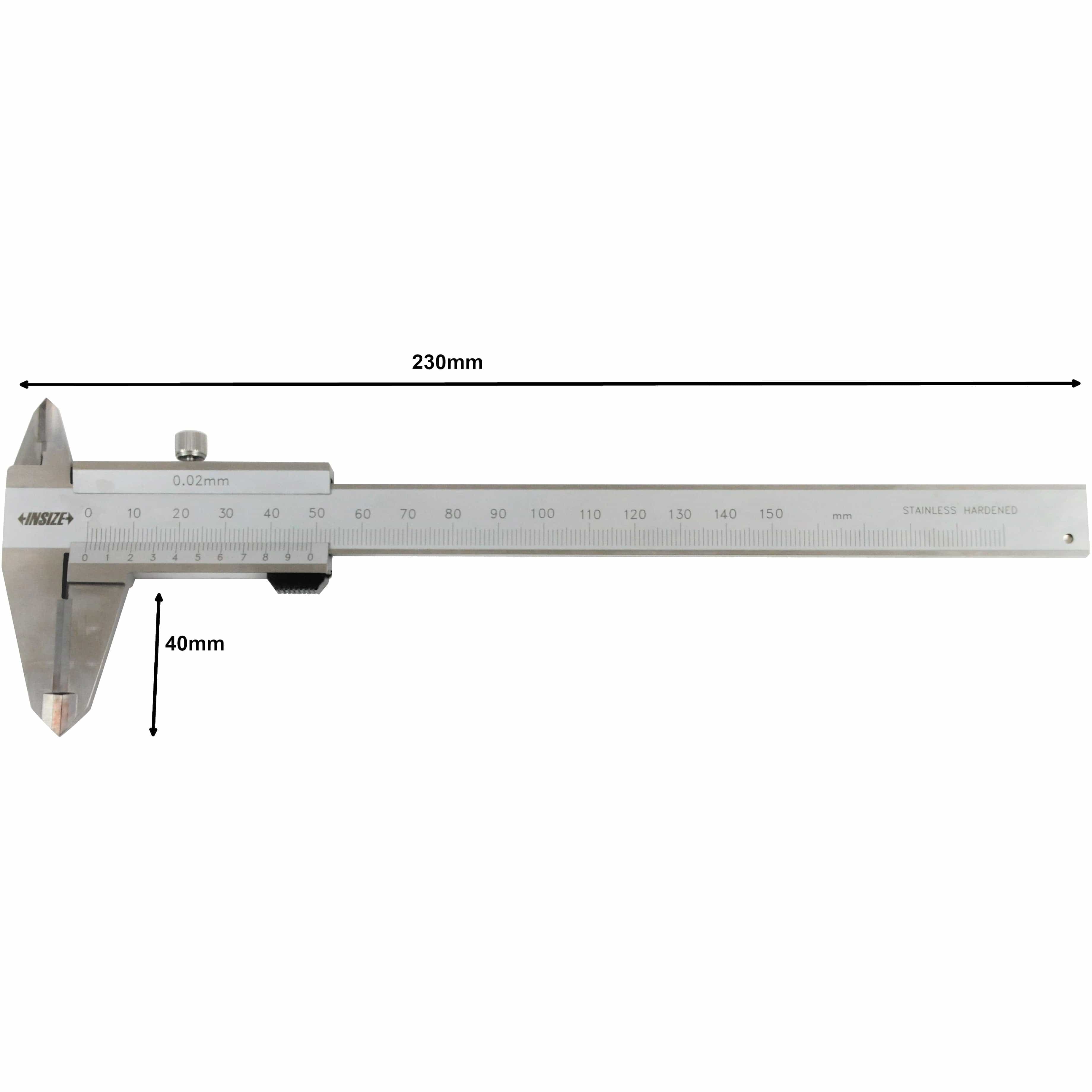 INSIZE Measuring Equipment Insize Vernier Caliper 0-150mm/0-6" Range Series 1238-1501