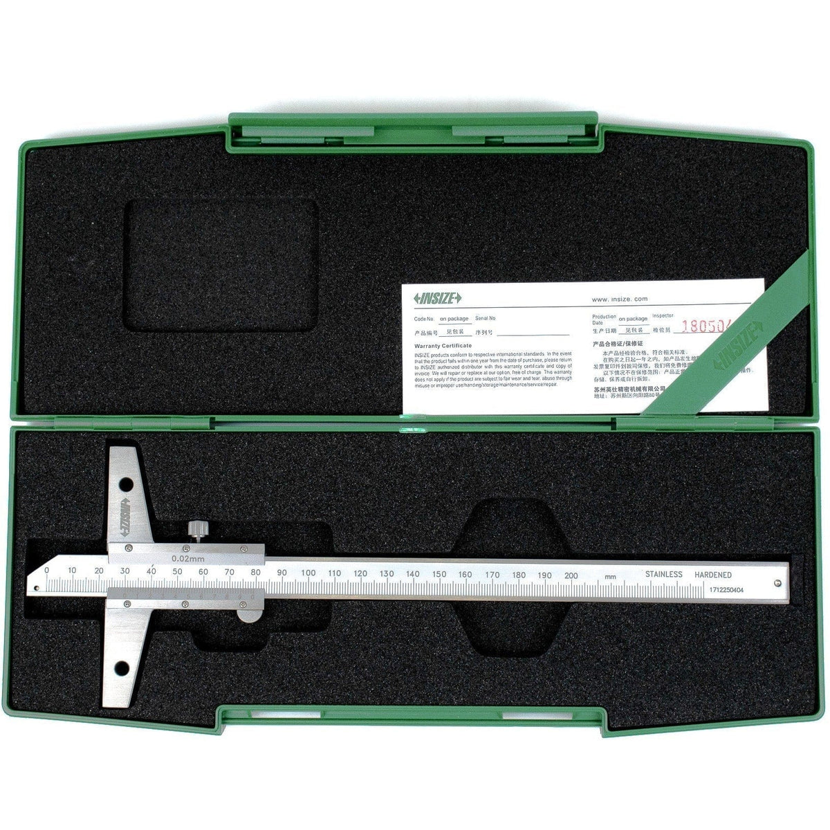 INSIZE Measuring Equipment Insize Vernier Depth Gauge 0-200mm Range Series 1247-2001