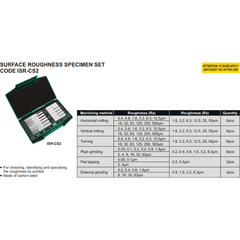 INSIZE Measuring Equipment SURFACE ROUGHNESS SPECIMEN - ISR-CS2