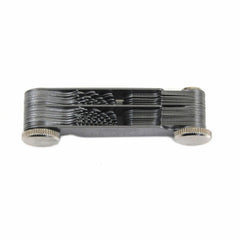 Insize Metric 60° & Whitworth 55° Screw Pitch Gauge 0.4-7mm/4-62TPI Range Series 4820-450 - Twin Eagle Imports
