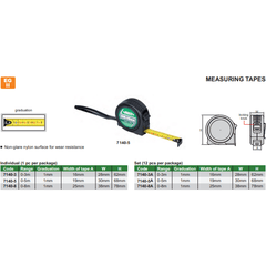 Insize Metric 8M Tape Measure with Auto Retract Series 7140-8 - Twin Eagle Imports