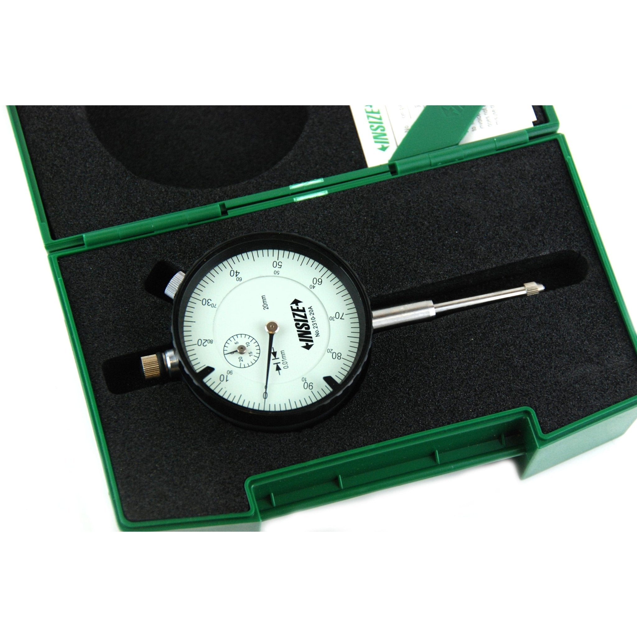 Insize Metric Long Stroke Dial Indicator 20mm Range Series 2310-20A - Twin Eagle Imports