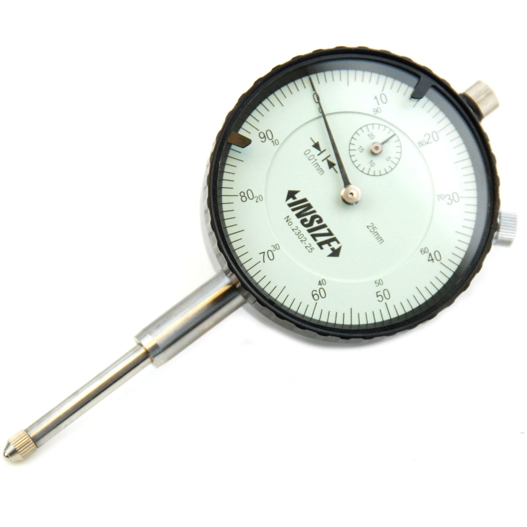 Insize Metric Lug Back Dial Indicator 25mm Range Series 2302-25 - Twin Eagle Imports