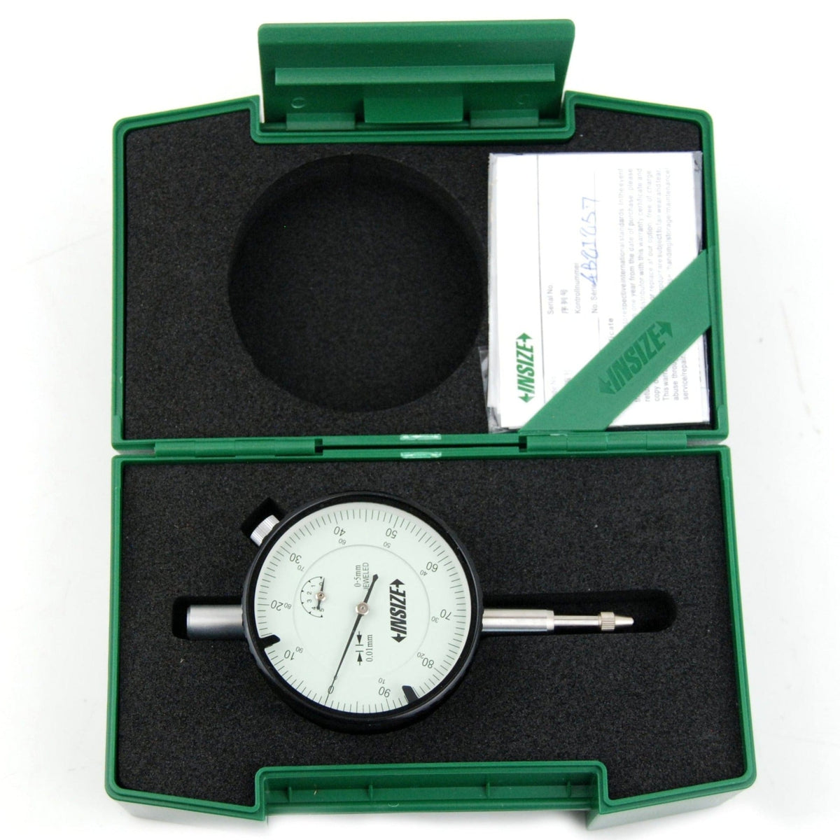 Insize Metric Lug Back Dial Indicator 5mm Range Series 2308-5A - Twin Eagle Imports