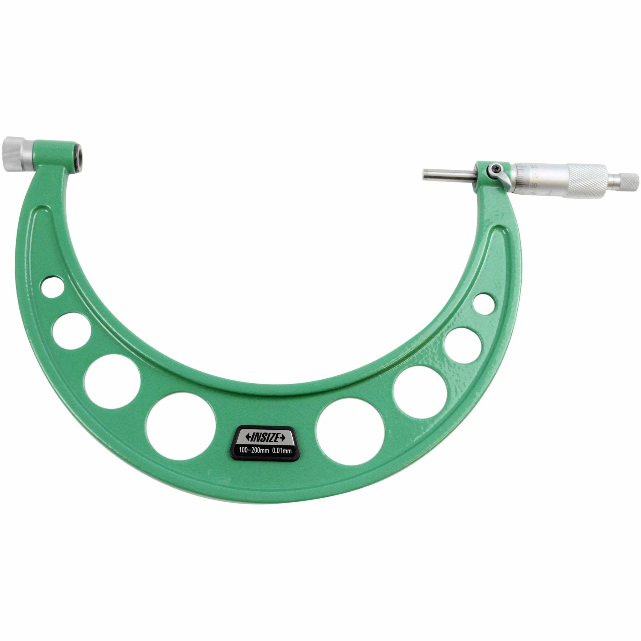 Insize Metric Outside Micrometer 100-200mm Range Series 3206-200A - Twin Eagle Imports