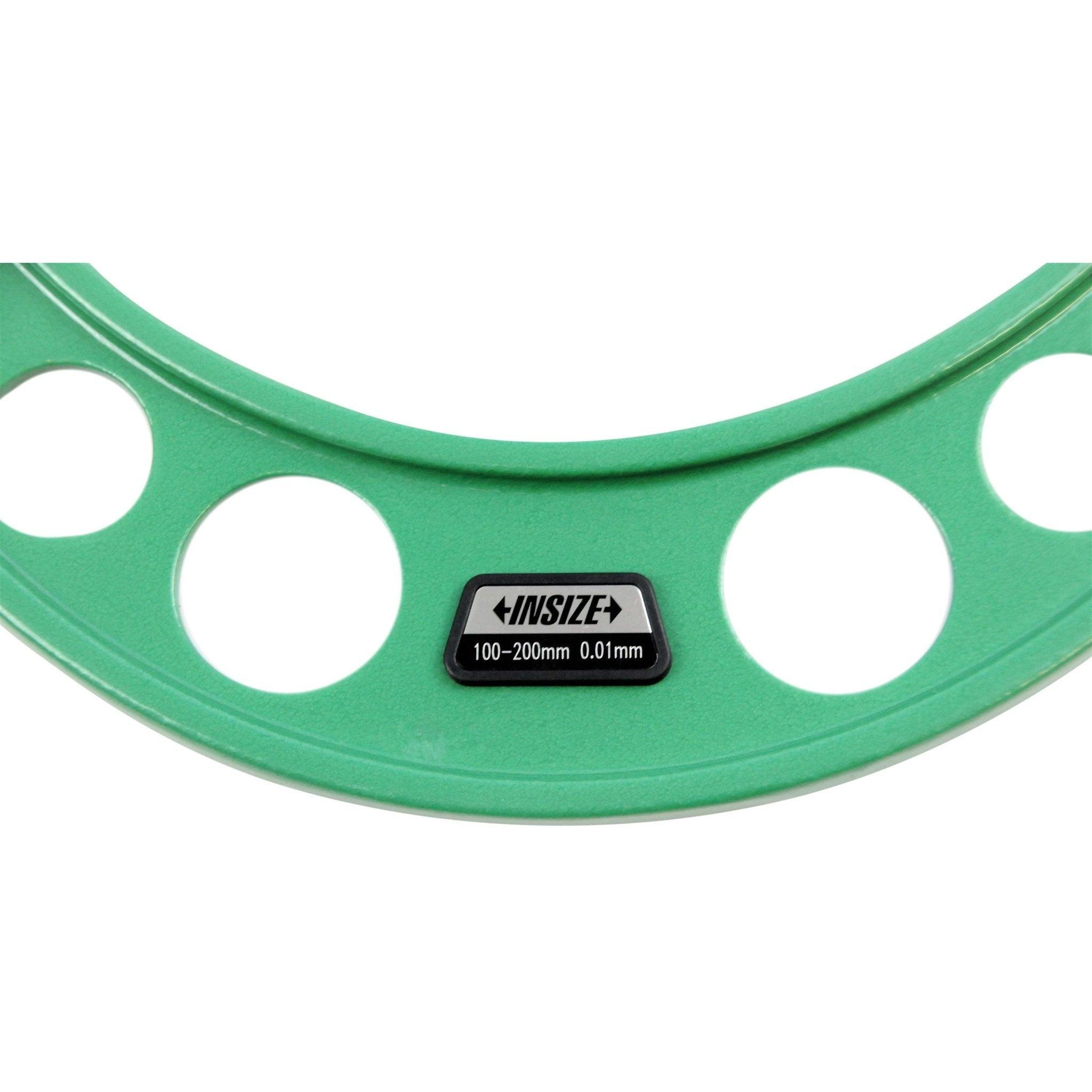 Insize Metric Outside Micrometer 100-200mm Range Series 3206-200A - Twin Eagle Imports