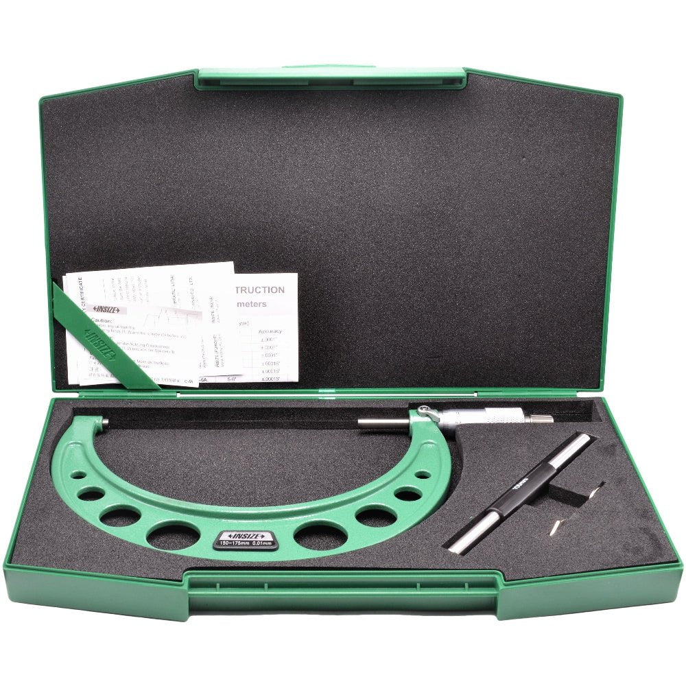 Insize Metric Outside Micrometer 150-175mm Range Series 3203-175A - Twin Eagle Imports