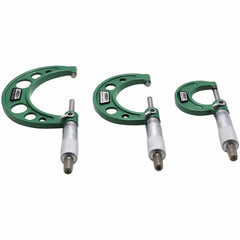 Insize Metric Outside Micrometer 3 Piece Set 0-75mm Range Series 3203-753A - Twin Eagle Imports