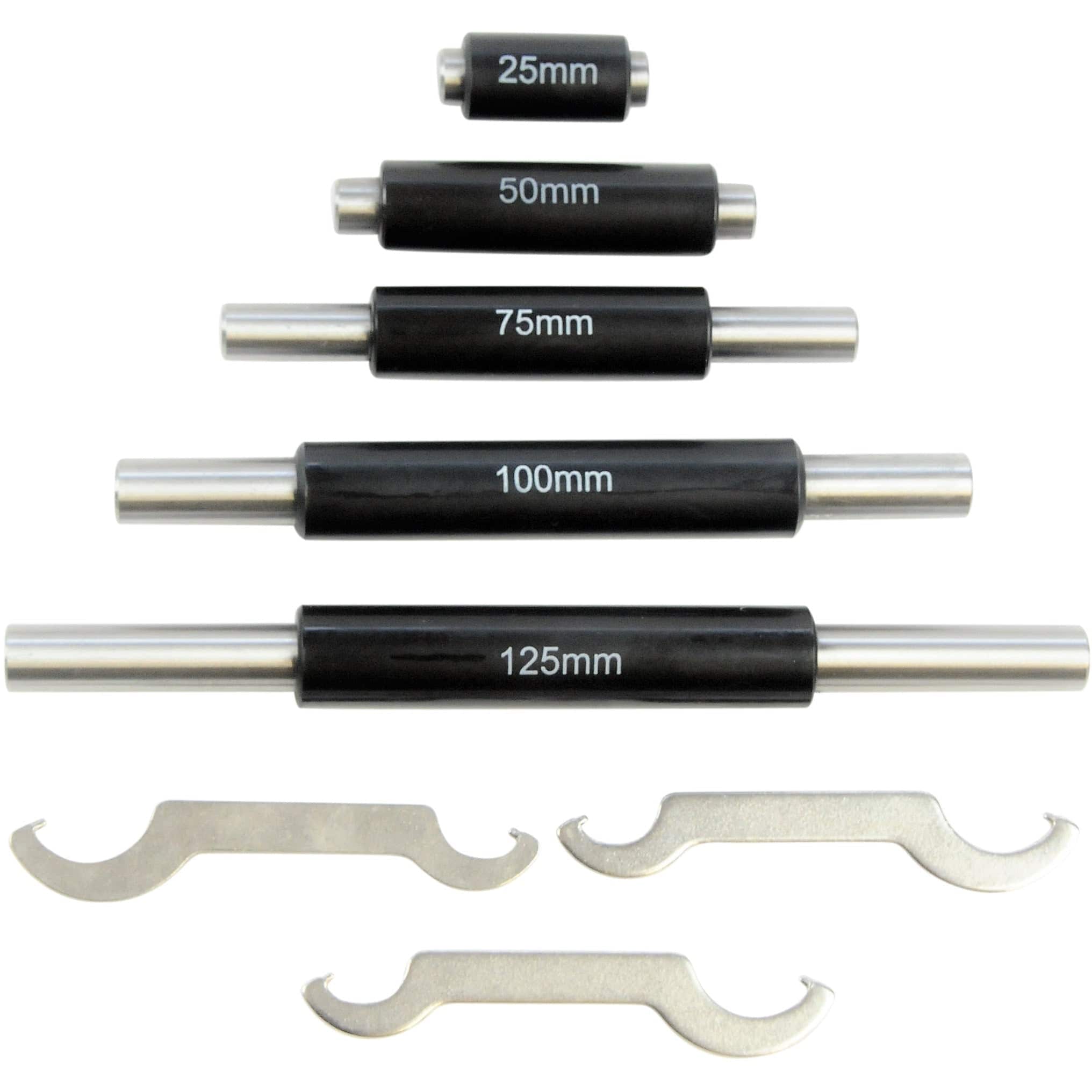 Insize Metric Outside Micrometer Set 0-150mm Range Series 3203-1506A - Twin Eagle Imports