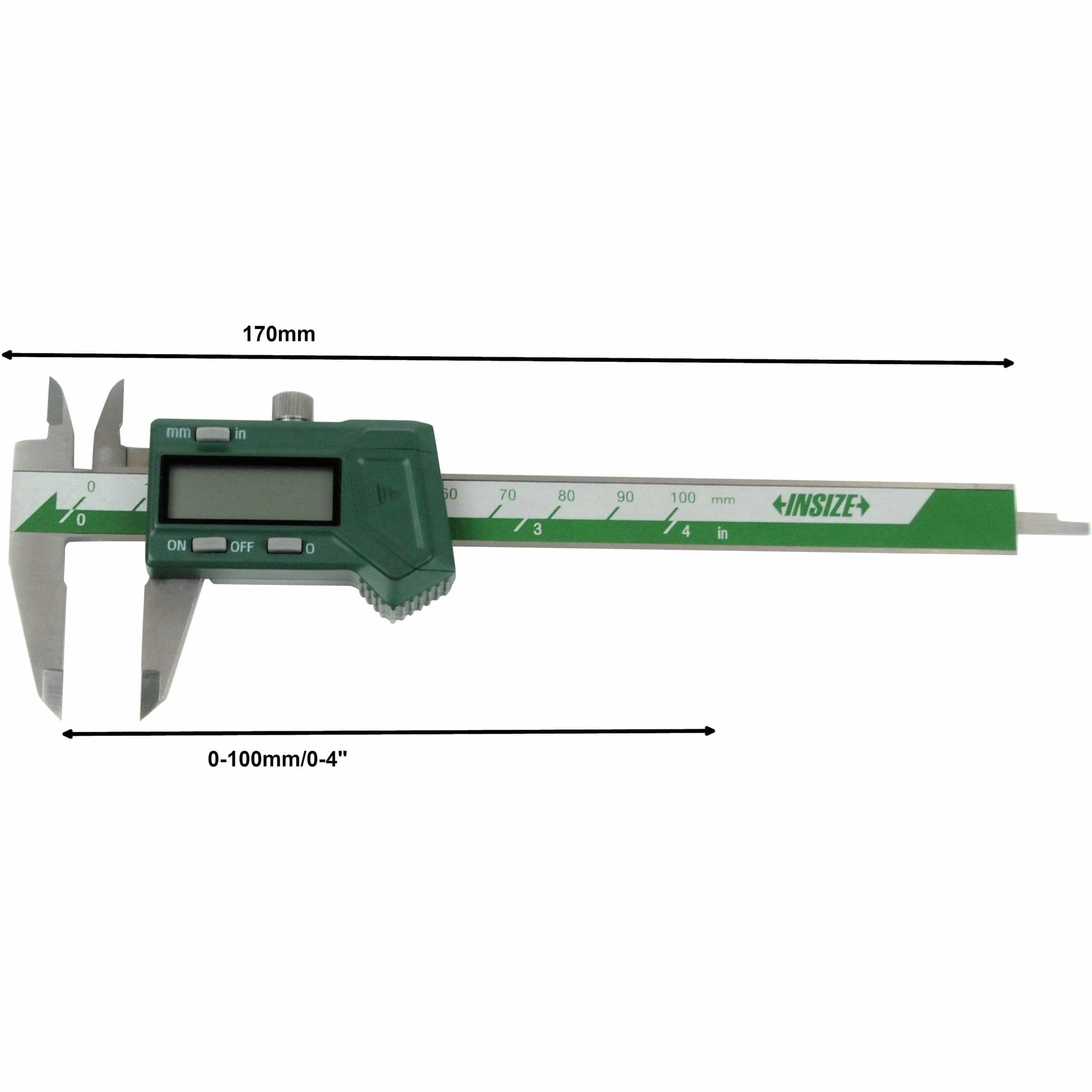 Insize Mini Digital Caliper 0-100mm/0-4" Range Series 1111-100A - Twin Eagle Imports