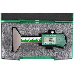 Insize Mini Digital Depth Gauge W/ Round Bar 140mm Range Series 1140-50 - Twin Eagle Imports
