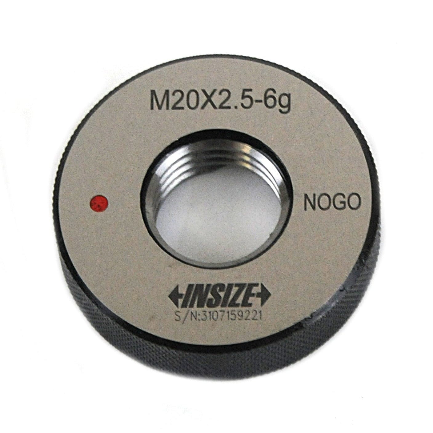 Insize NOGO Thread Ring Gauge M20X2.5 Series 4120-20N - Twin Eagle Imports