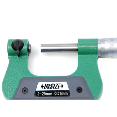 Insize Non-Rotating Micrometer with Anvil/spindle tips 0-25mm Range Series 3280-25A - Twin Eagle Imports