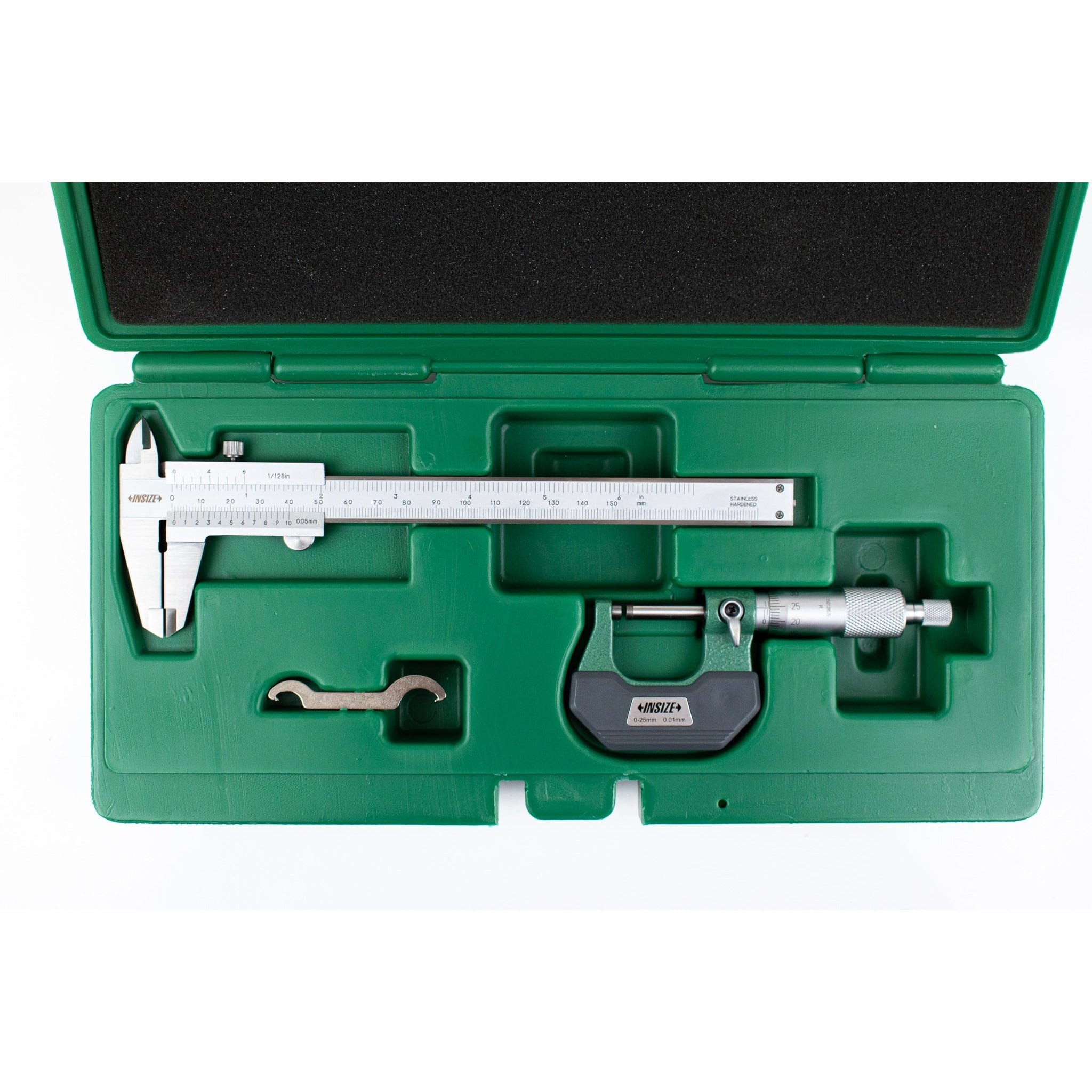 Insize Outside Micrometer & Vernier Measuring Tool Set Series 5021 - Twin Eagle Imports