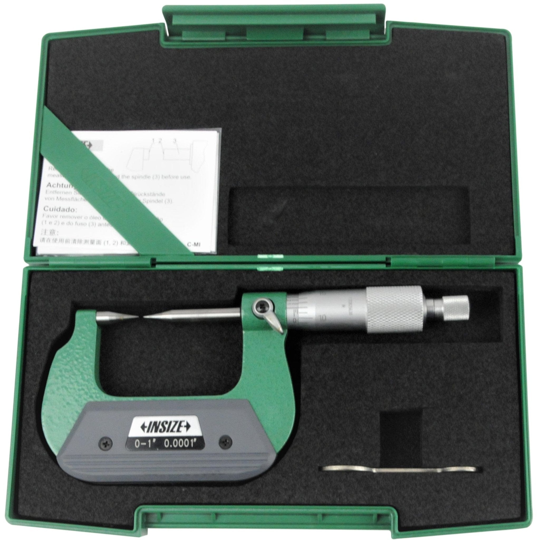 Insize Point Micrometer 0-1" Range Series 3230-1 - Twin Eagle Imports