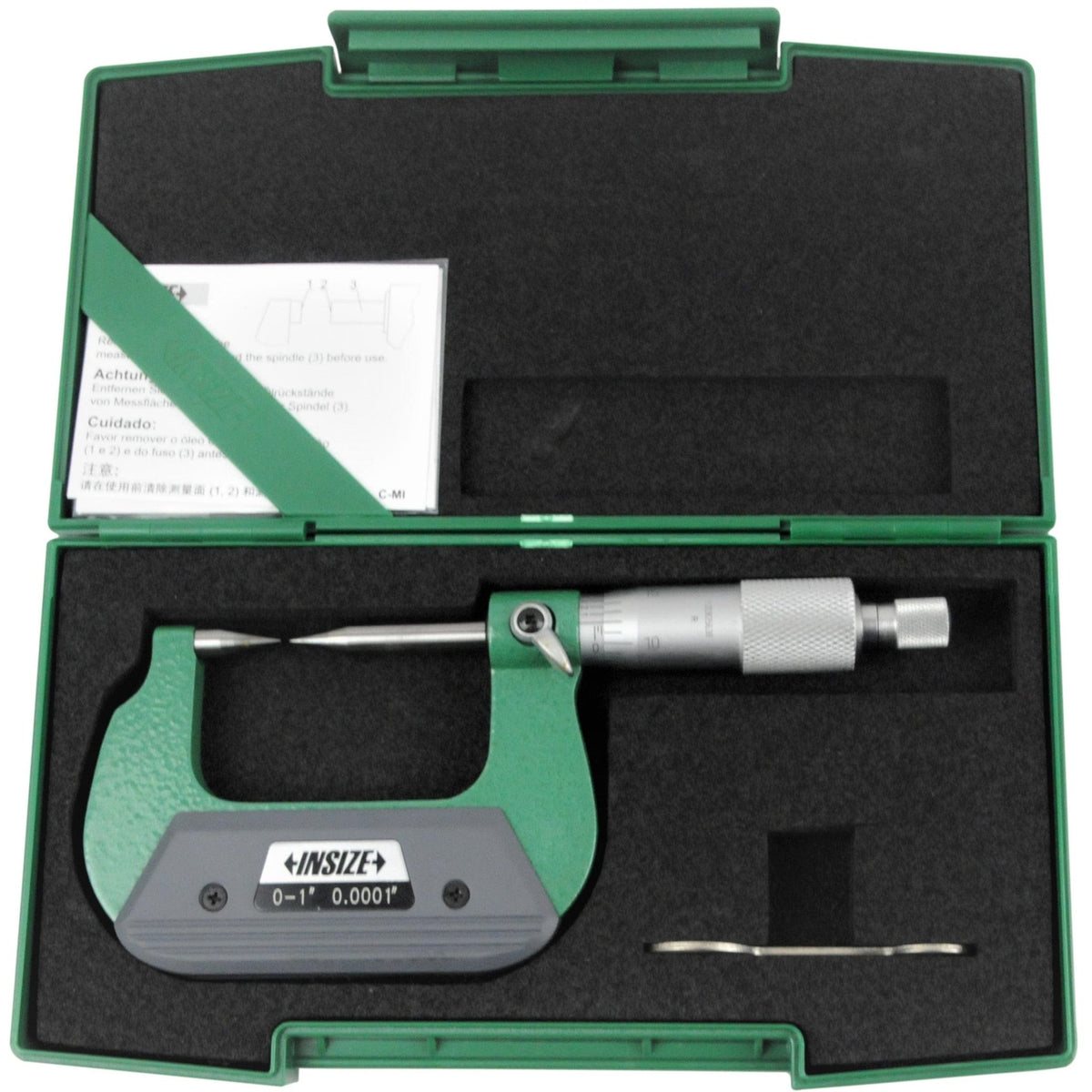 Insize Point Micrometer 0-1" Range Series 3230-1 - Twin Eagle Imports