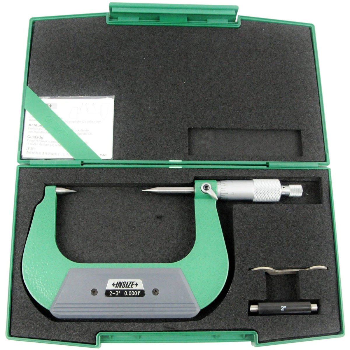 Insize Point Micrometer 2-3" Range Series 3230-3 - Twin Eagle Imports