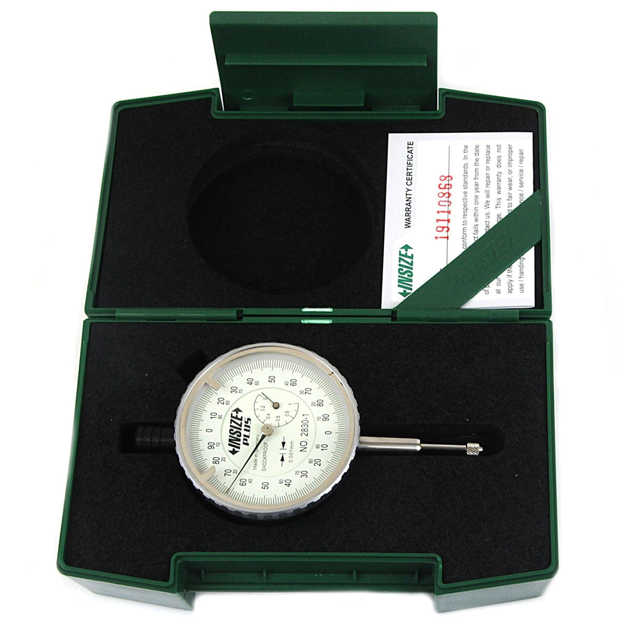 Insize Precision Dial Indicator 0-1mm x 0.001mm Range Series 2830-1 - Twin Eagle Imports